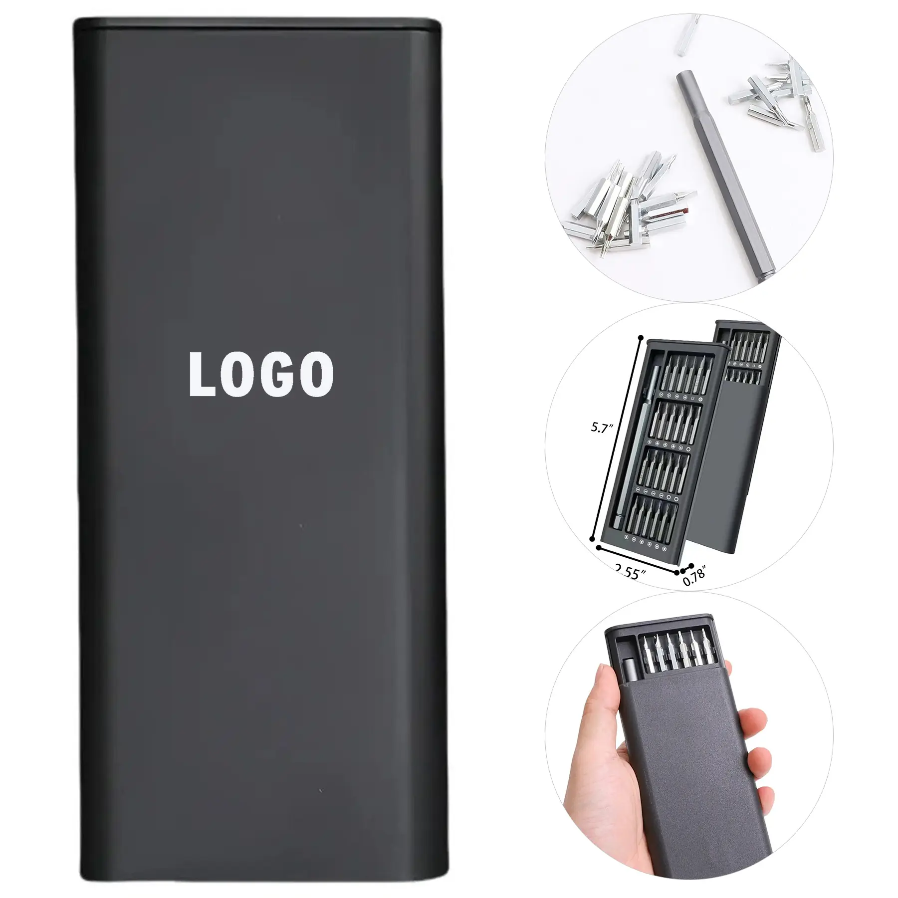 Professional 25 Piece Precision Screwdriver Kit Aluminum Alloy 2