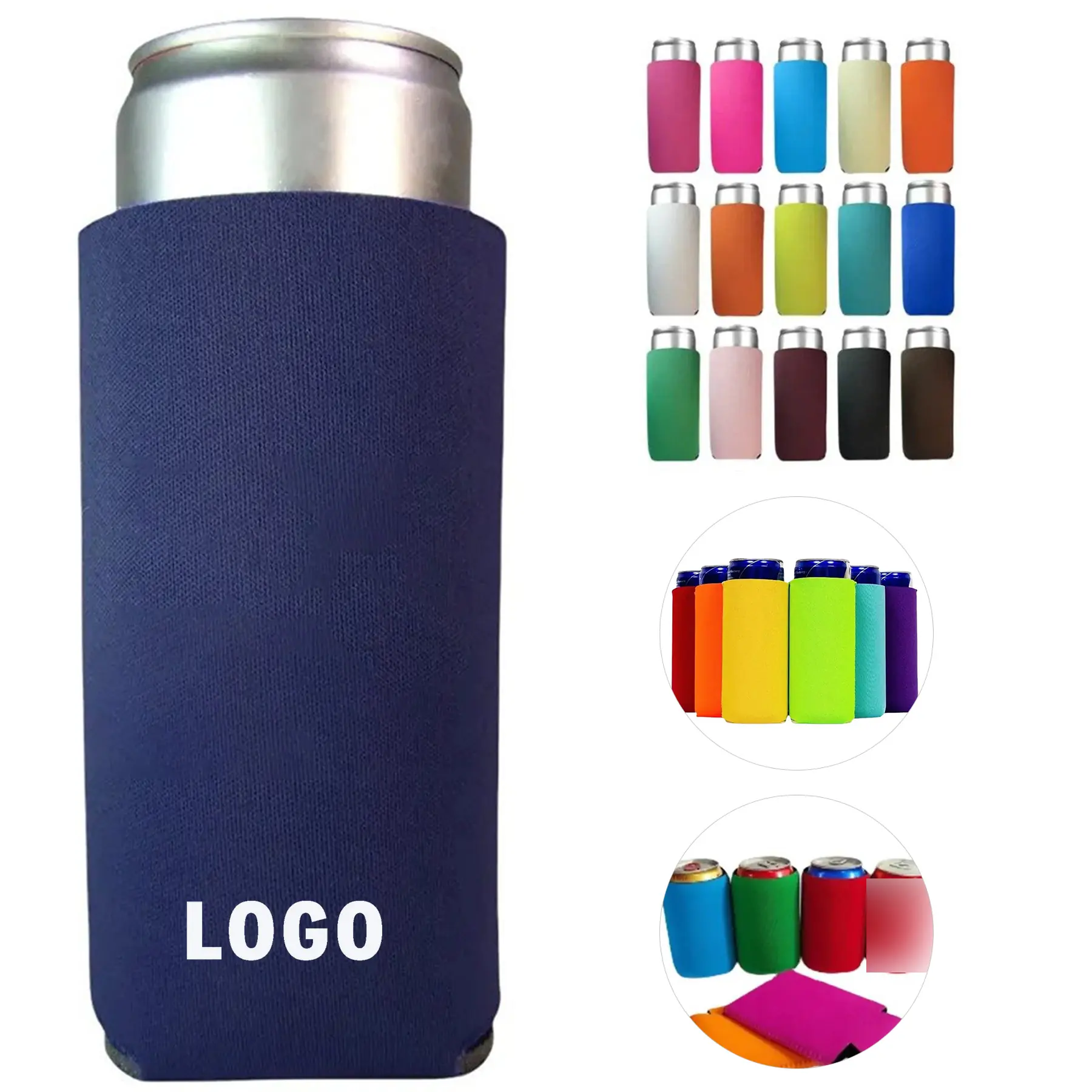 Personalized Neoprene Can Cooler Sleeve 12 Ounce Insulated Beverage Holder 2