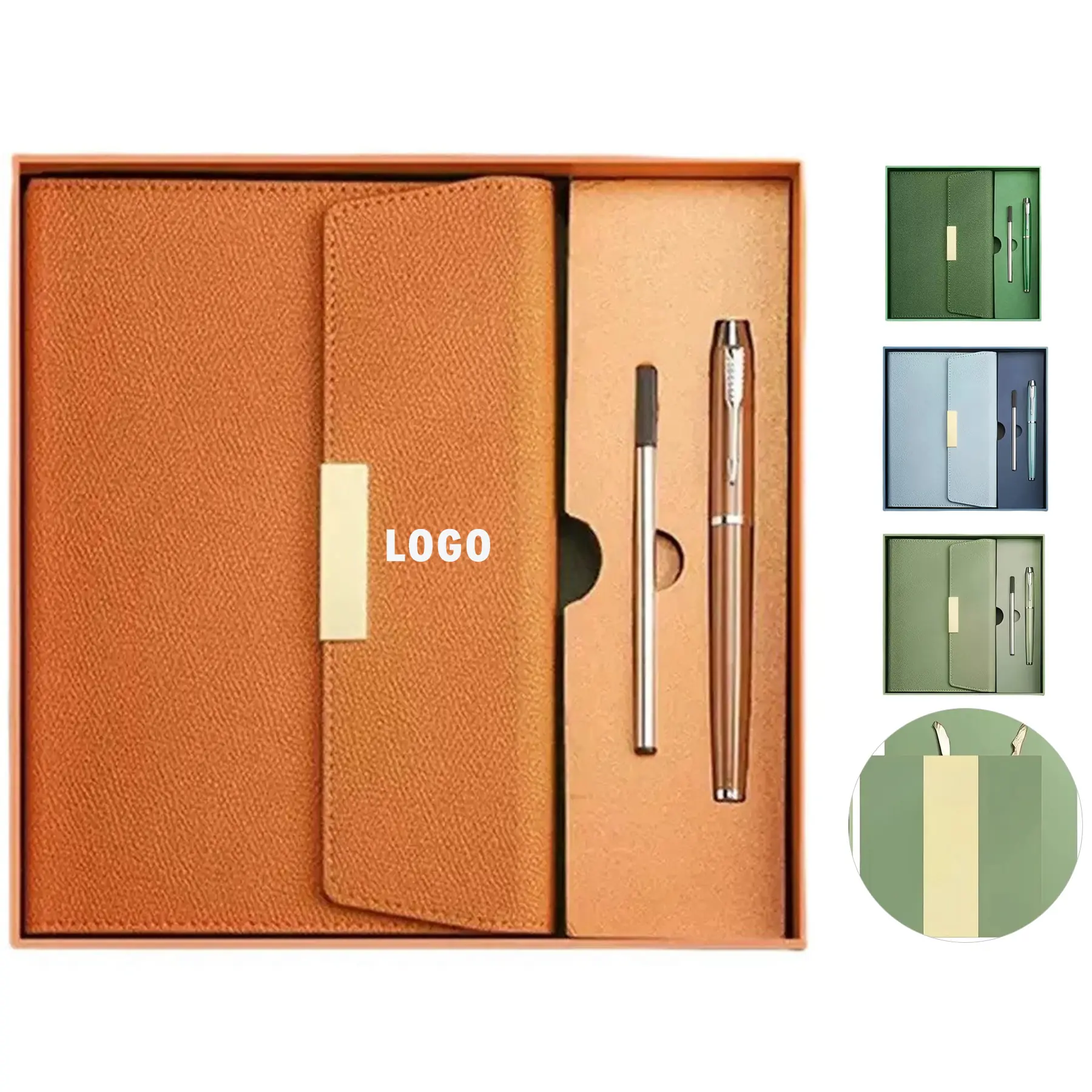 Elegant Notebook Pen Gift Set Box Bag 2