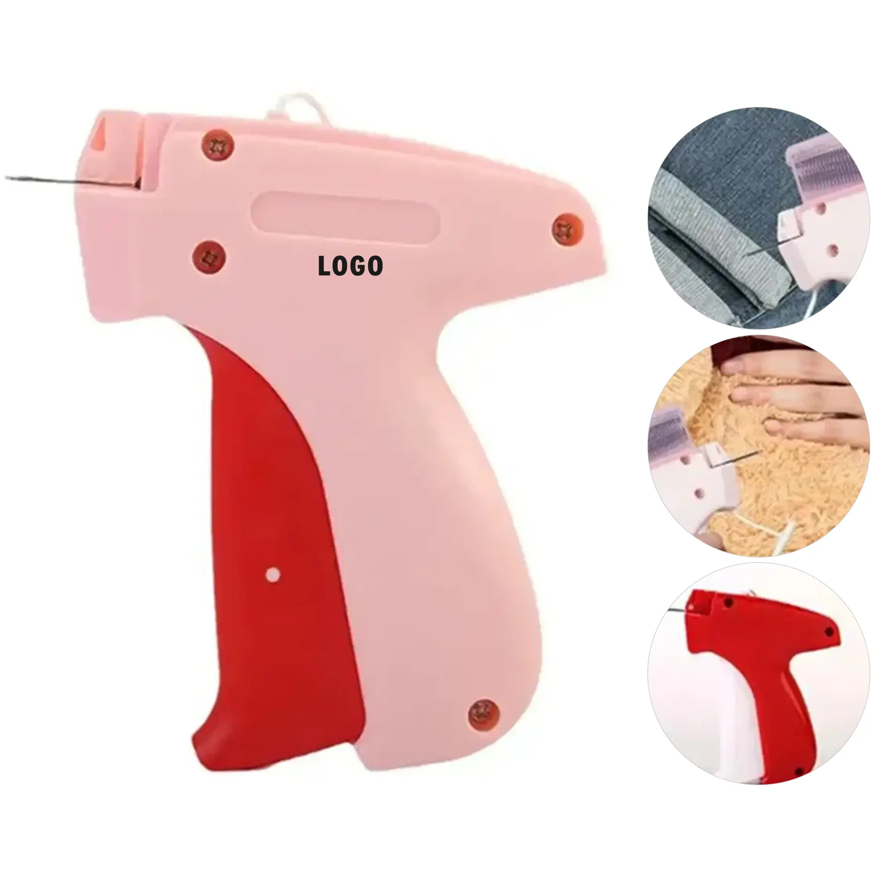 Handheld Stitch Gun Kit Needles Fasteners Fabric Repair 2