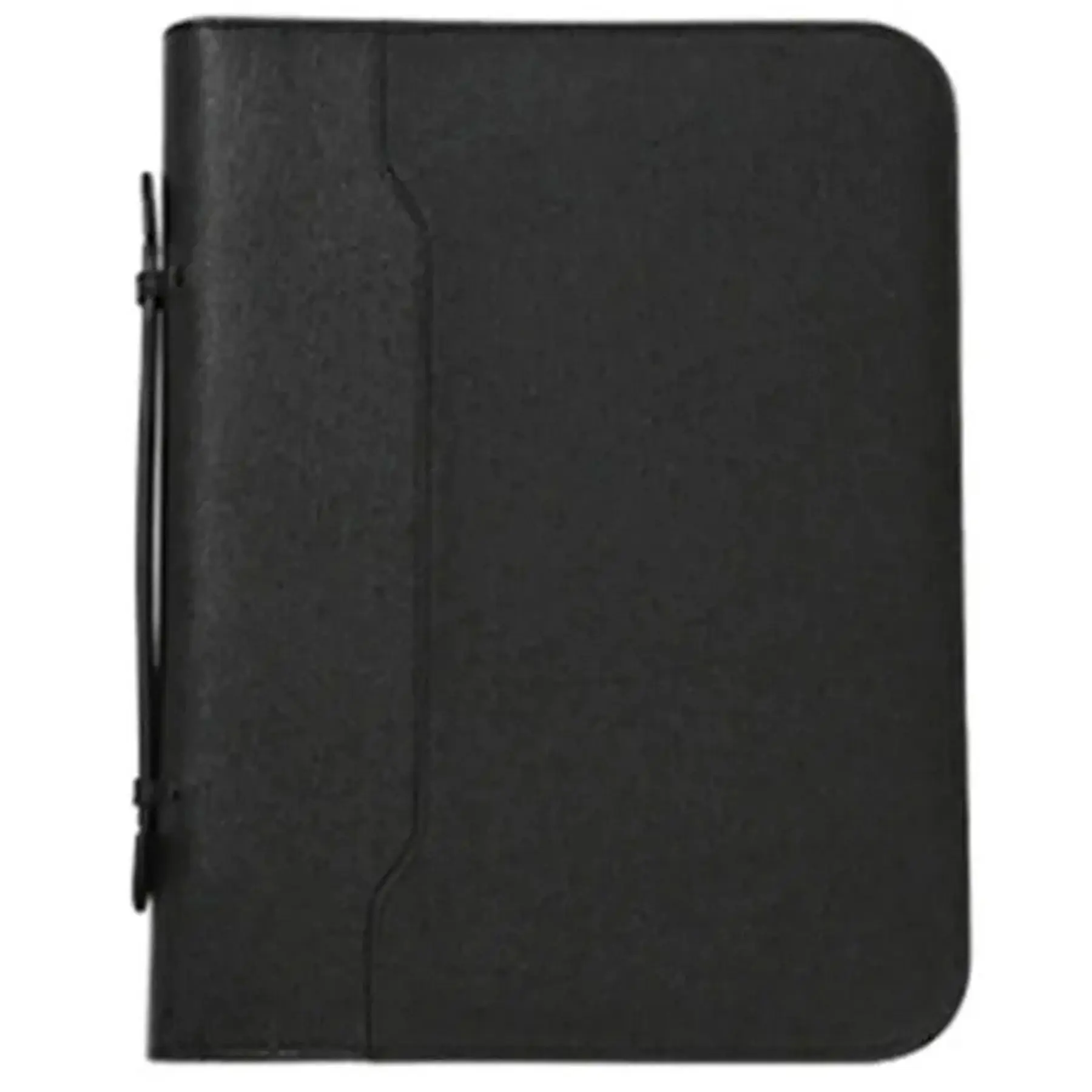 Executive Leather Business Portfolio Zip Closure Handle