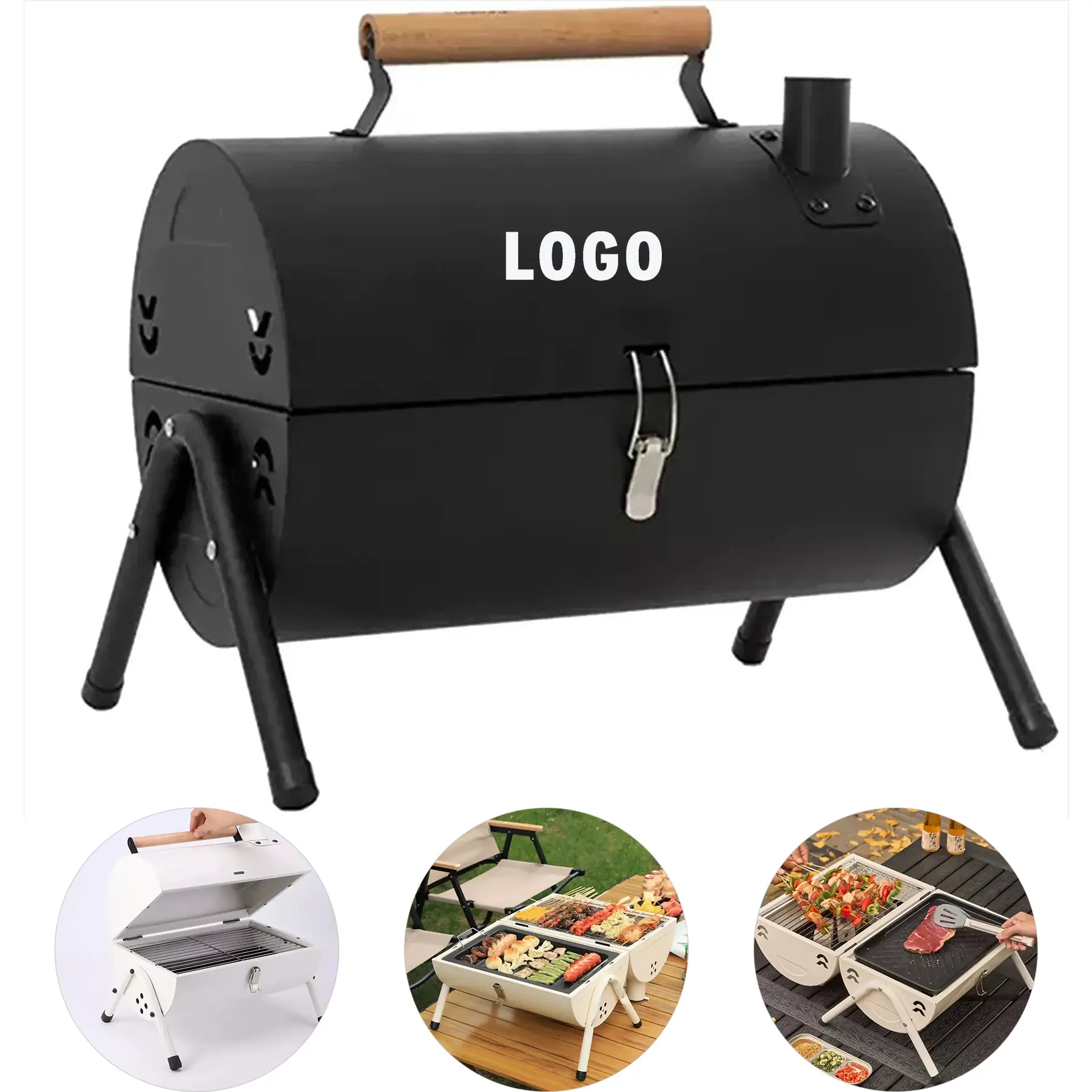 Compact Portable Folding Charcoal Grill Outdoor Barbecue 2