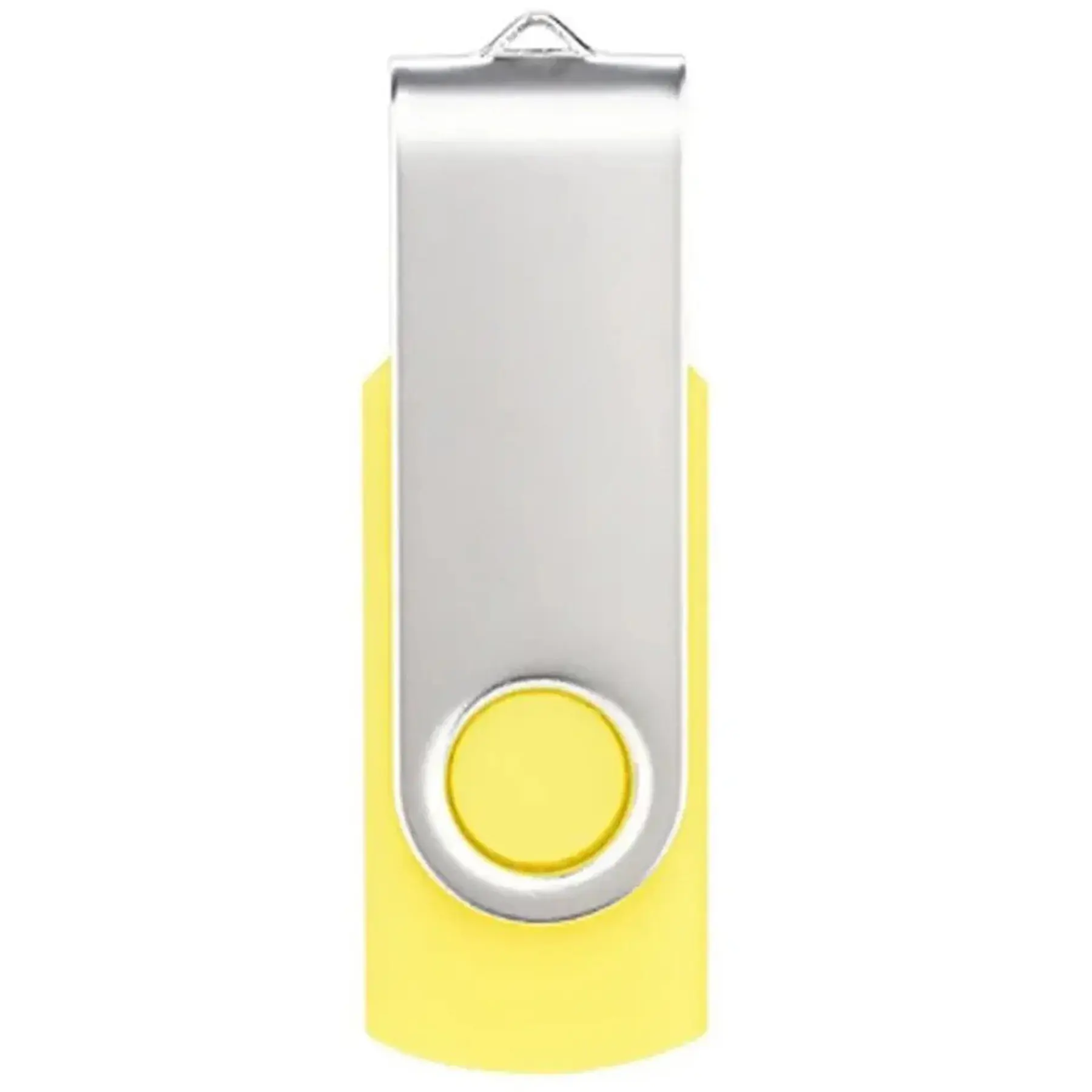 Rotating Metal USB Drive Keychain Flash Memory