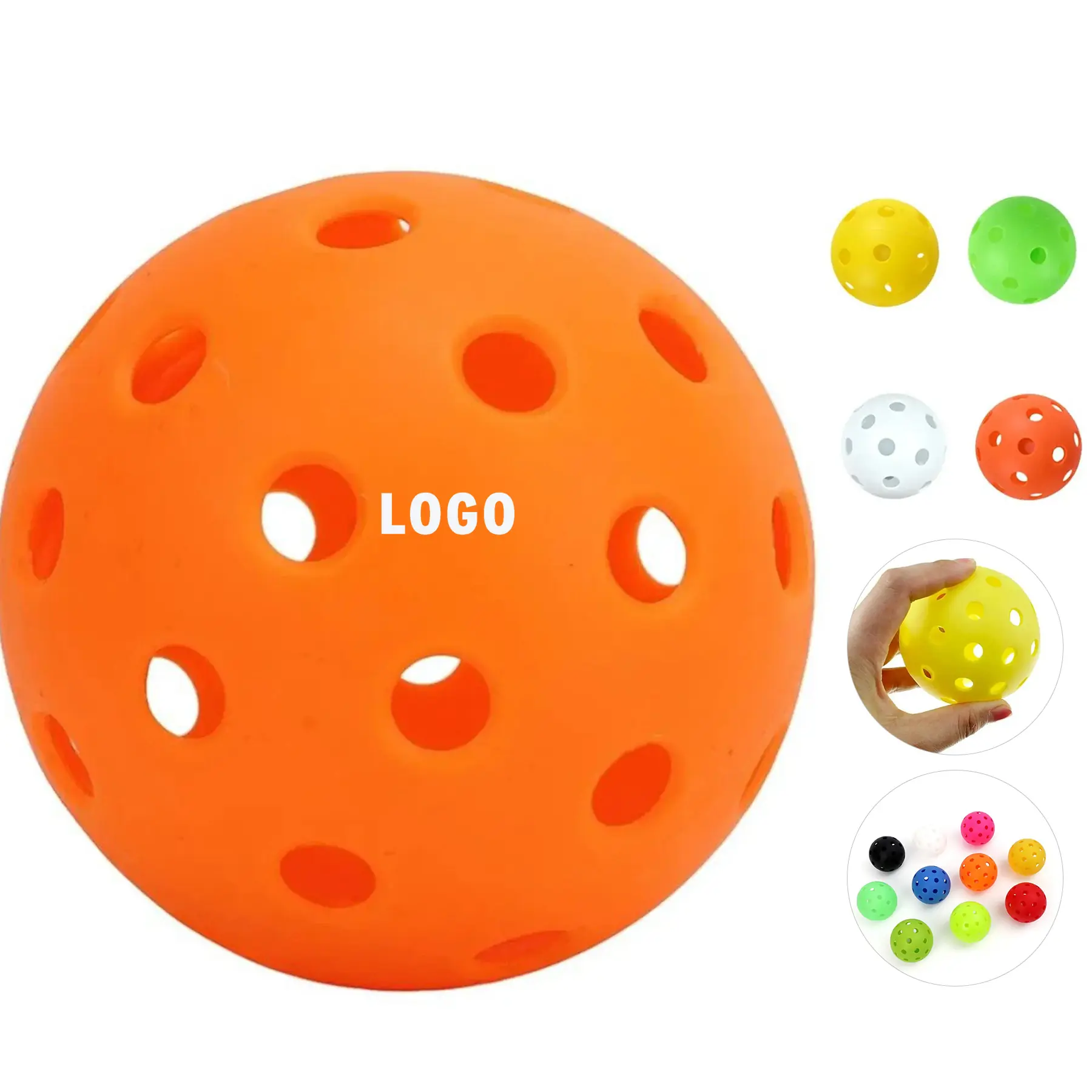 Outdoor Pickleball Balls 26 Hole Durable Bright Colors Fun Activity All Ages 2