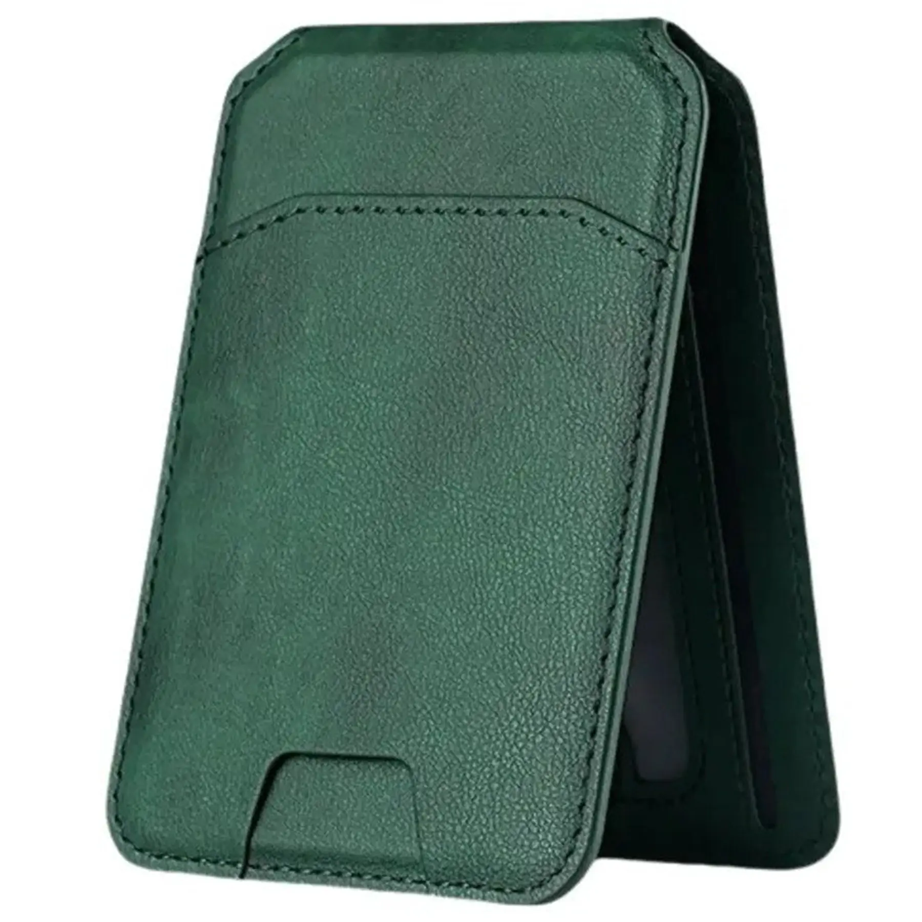 Dual Leather Magnetic Wallet Phone Stand