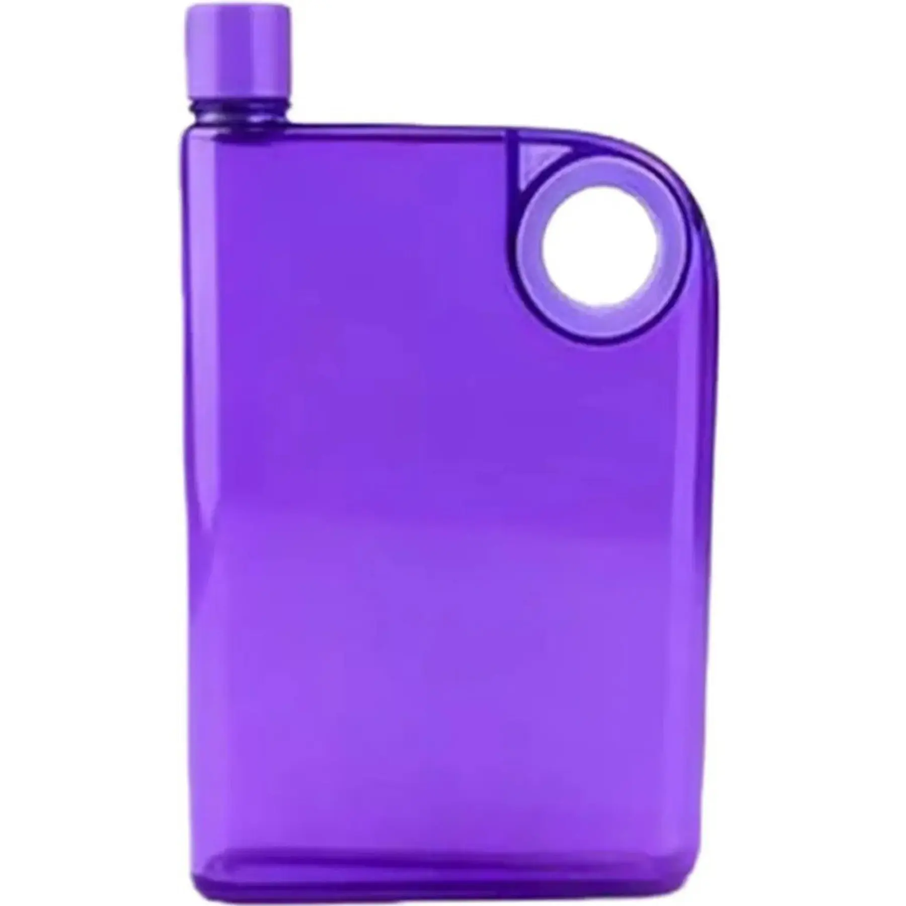 Slim Flat Water Bottle Portable Hydration Featuring Hanging Loop