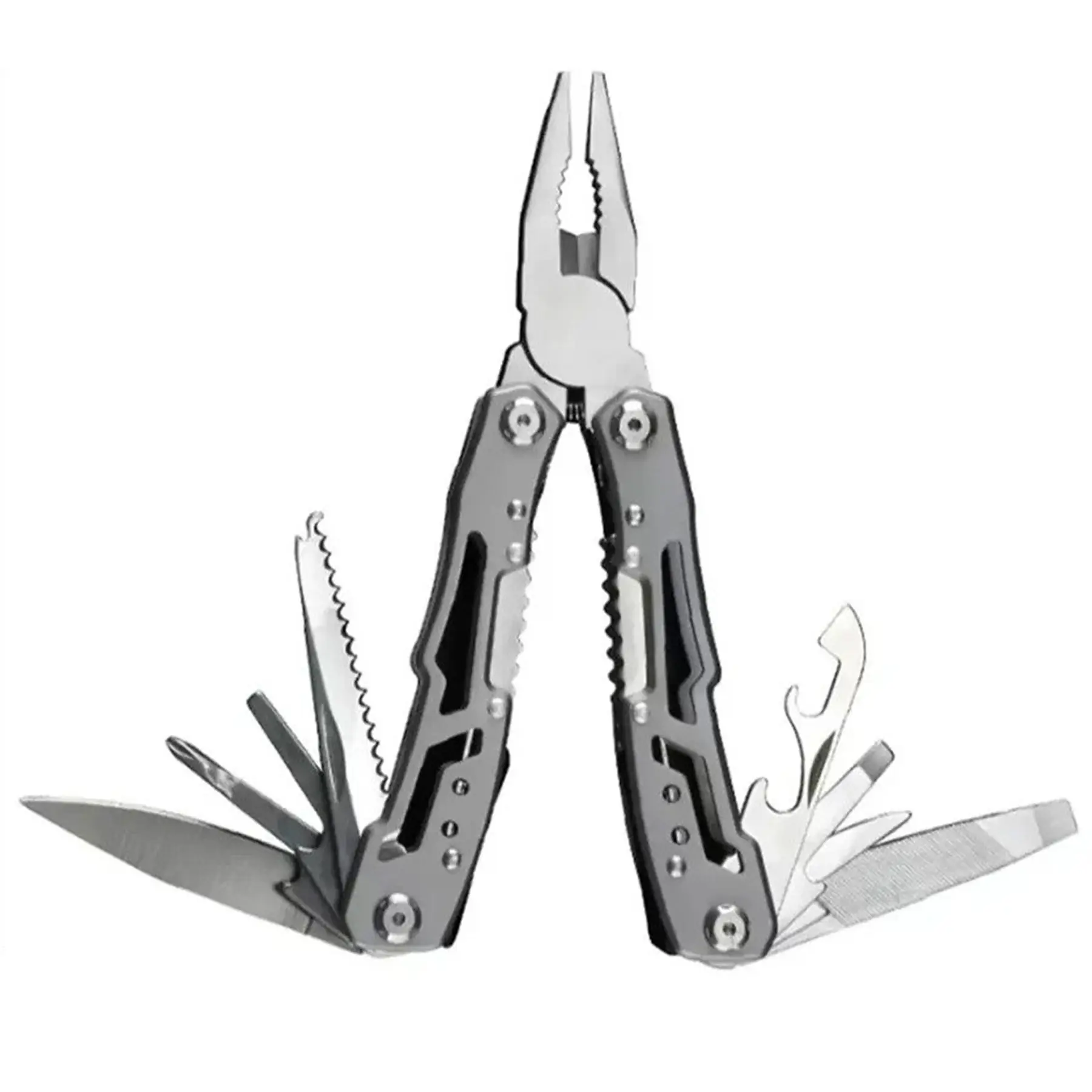 Rugged Stainless Steel Multi Tool Pliers for Outdoor Adventure and Emergencies