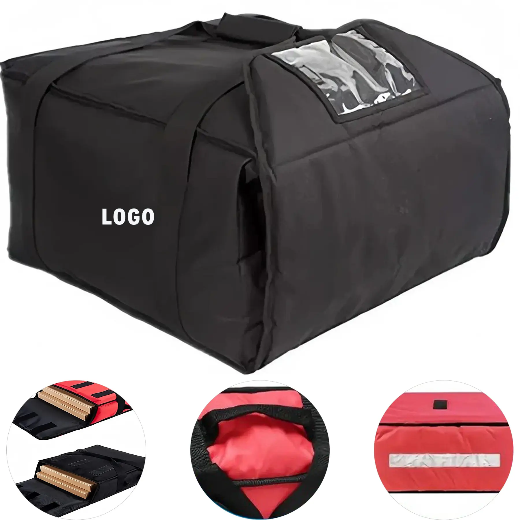 Expandable Insulated Pizza Delivery Backpack Carrier 2