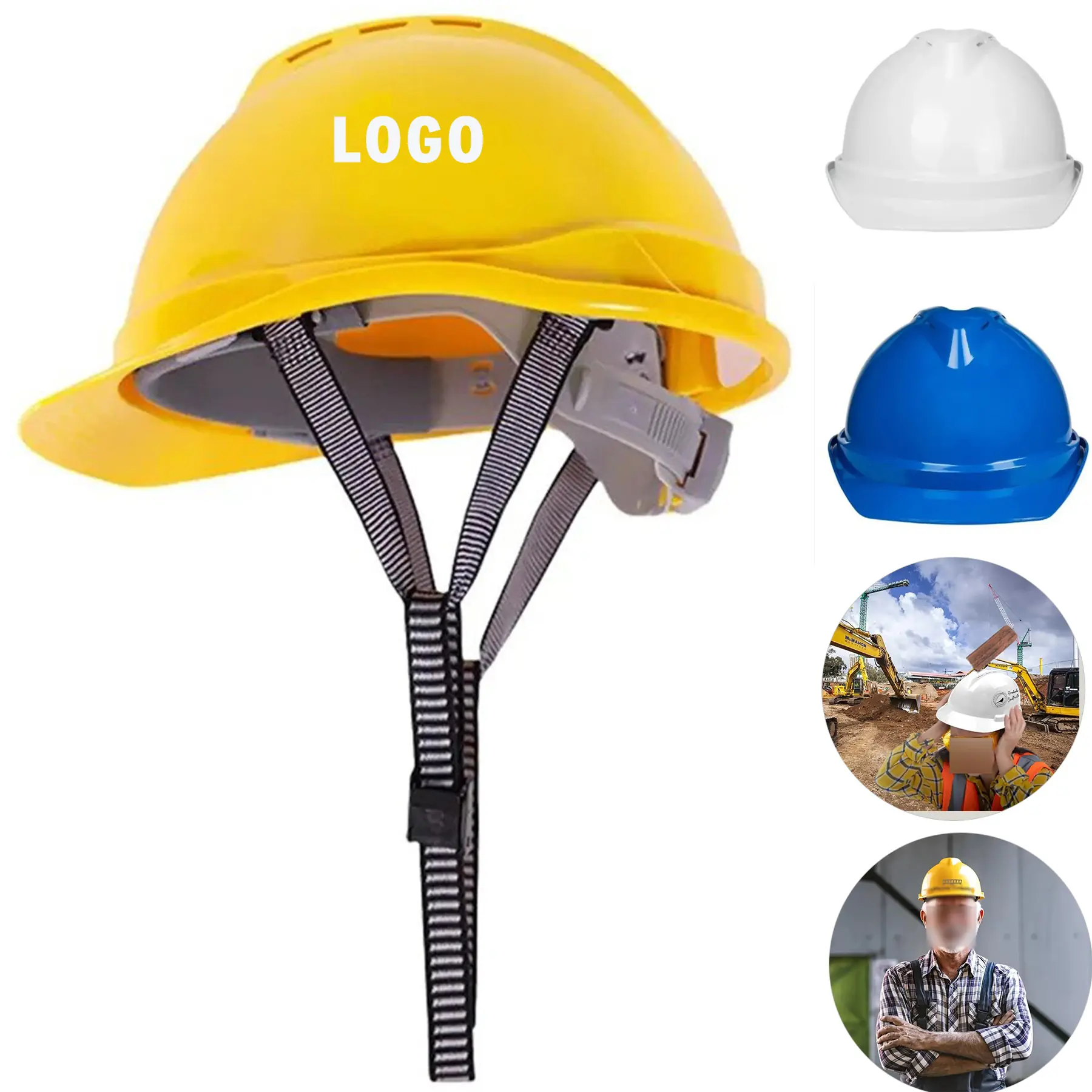 Vented Hard Hat for Construction Impact Protection 2