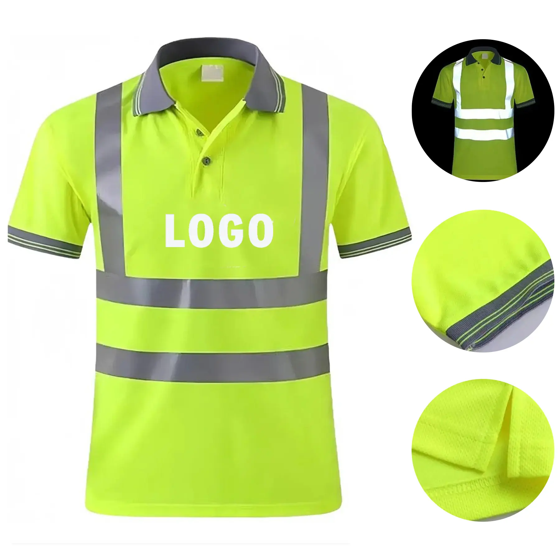 Hi Vis Reflective Quick Dry Safety T Shirt 2