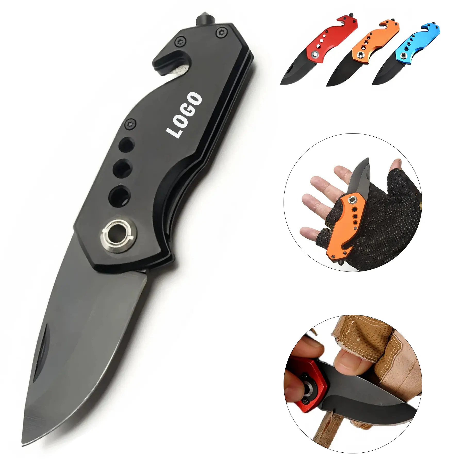 Heavy Duty Folding Pocket Knife for Camping Hiking Emergency 2