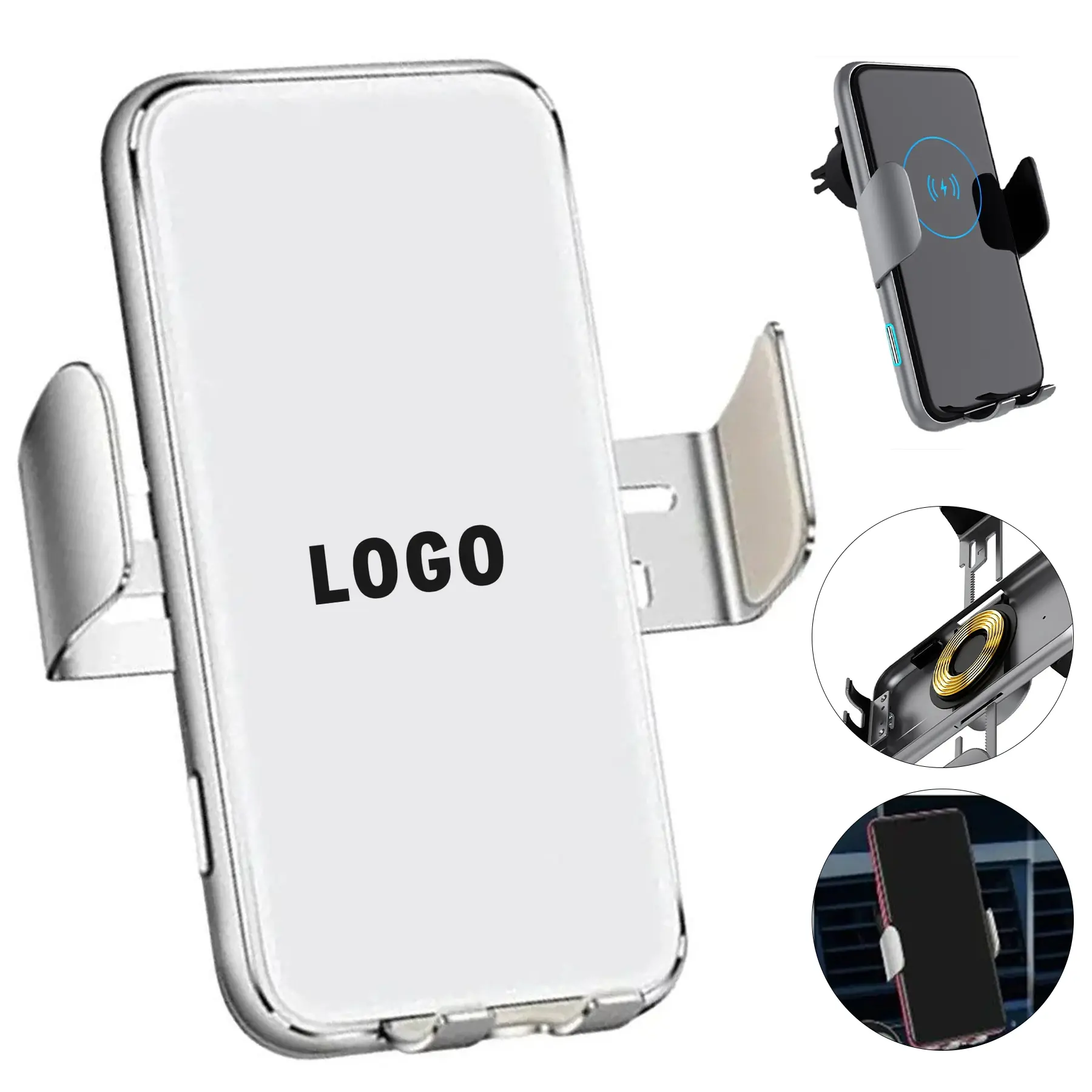 Wireless Car Charger Pad 15W Fast Charging Cradle Holder 2