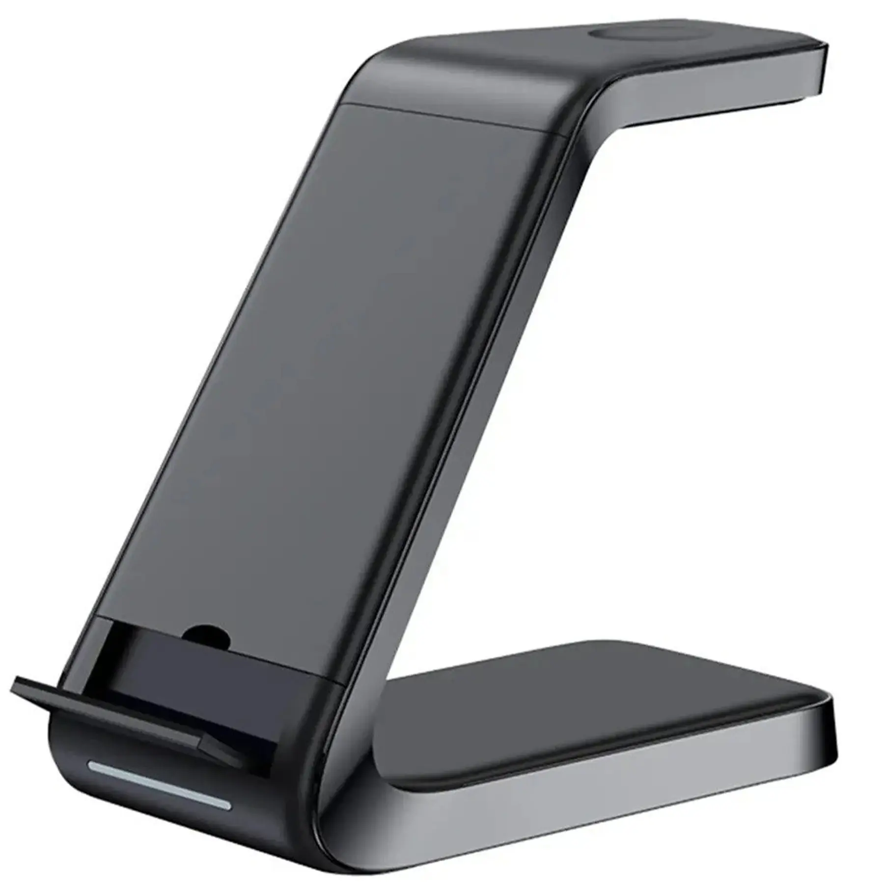 Qi Three Device Charging Station Desk Holder