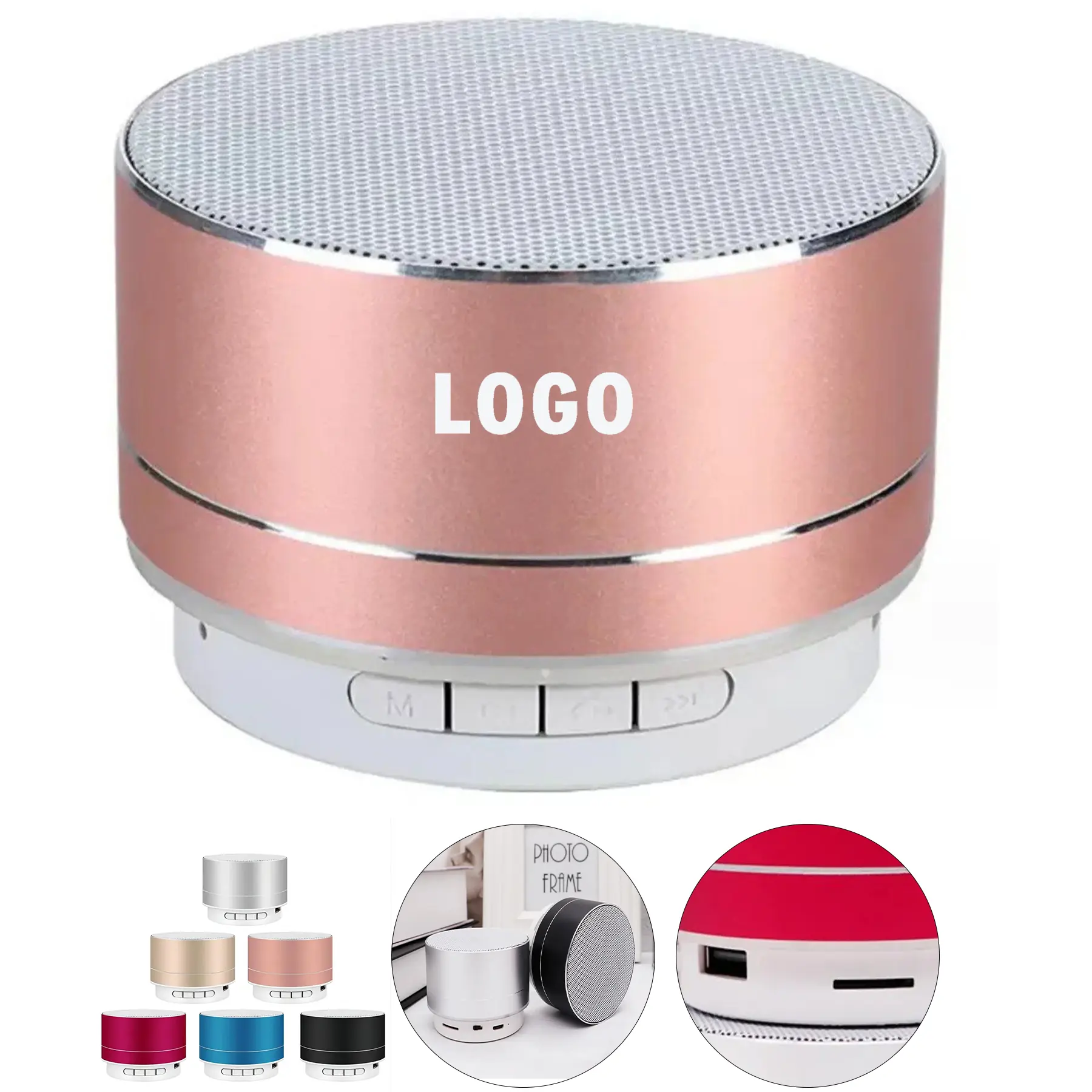 Mini Outdoor Bluetooth Speaker, Splash Resistant 2