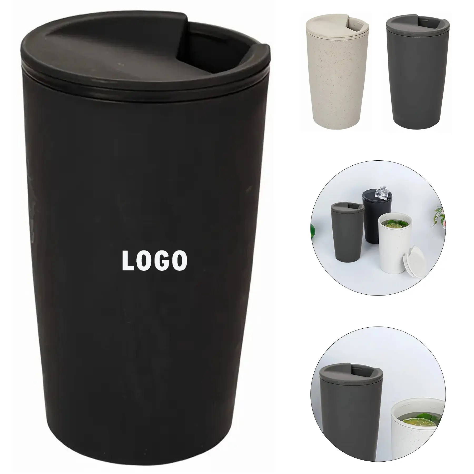 Sustainable Wheat Straw Hot Cold Drink Tumbler 2