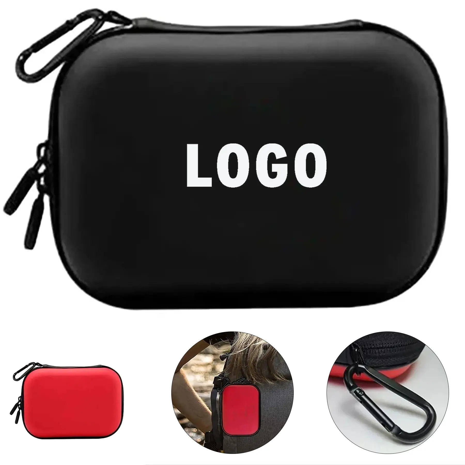 Compact Waterproof Double Zipper First Aid Travel Pouch 2