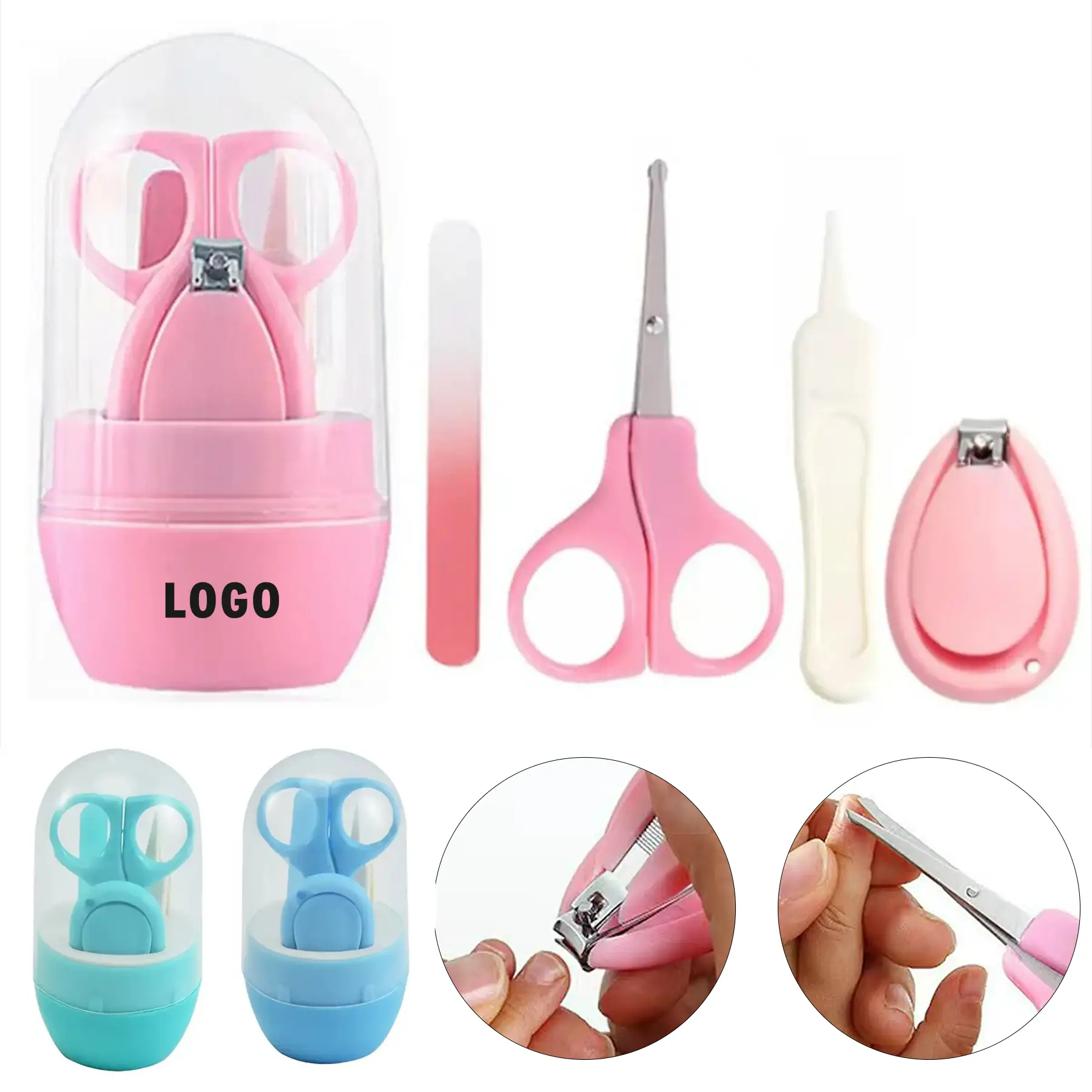 Baby Grooming Essentials Clippers File Scissors Kit 2