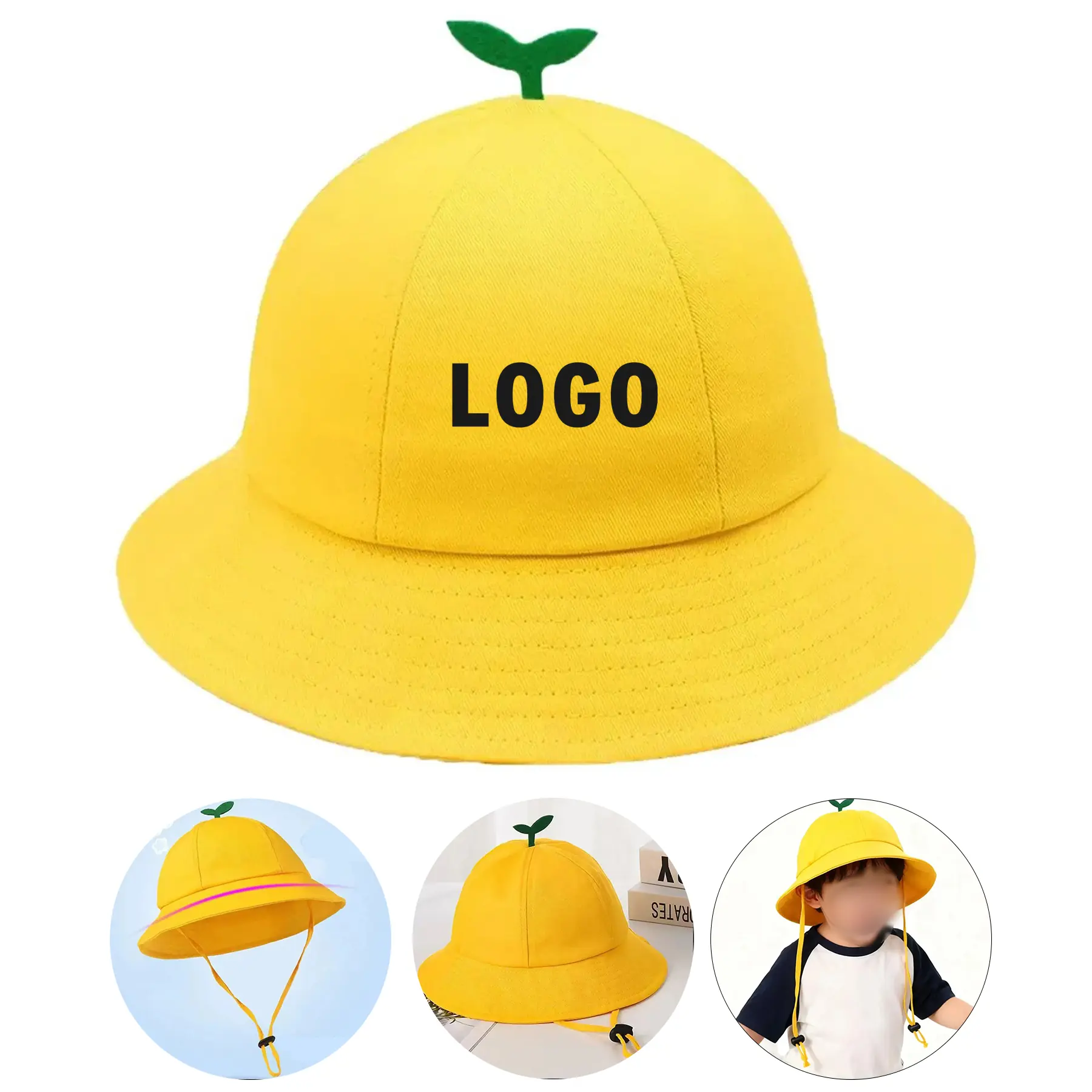 Personalized Infant Sun Hat with Wide Brim for Outdoor Play 2
