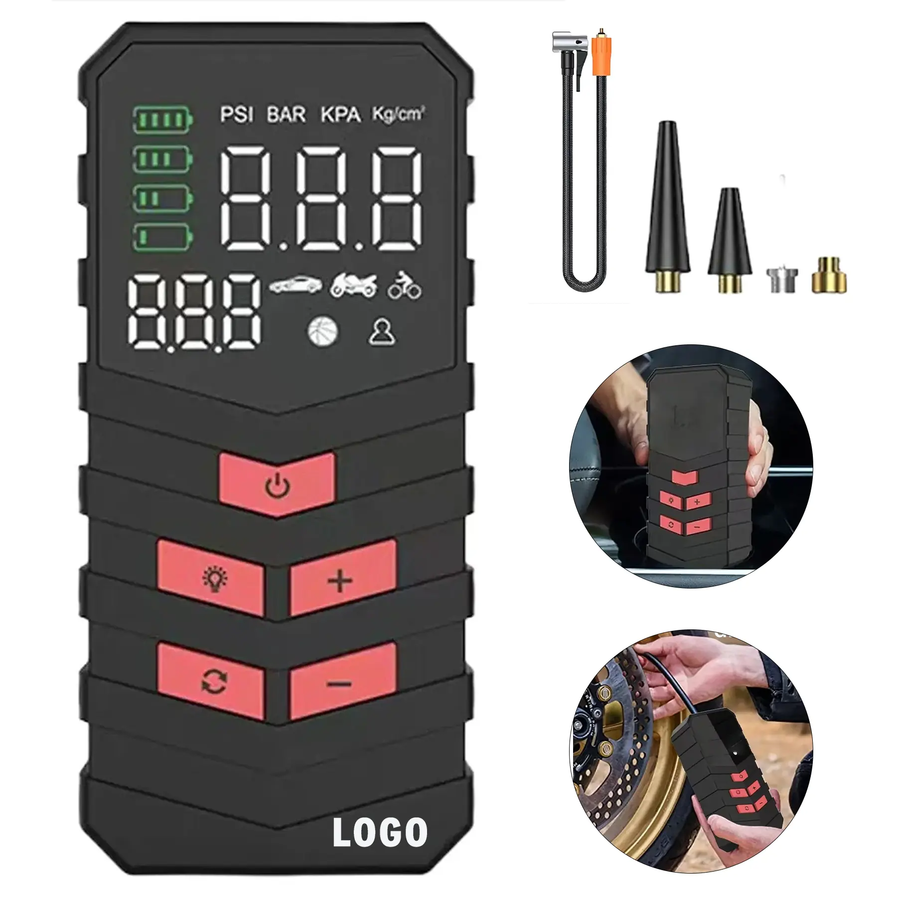 Multi Use Digital Air Pump for Tires Balls Inflatables 2