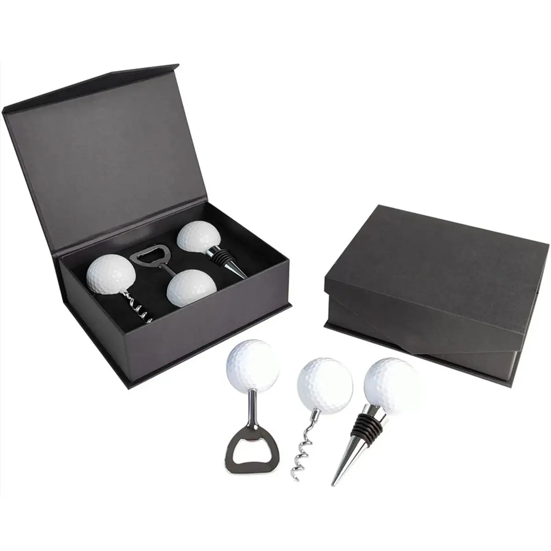 Golf Wine Corkscrew Opener Stopper Tool Set