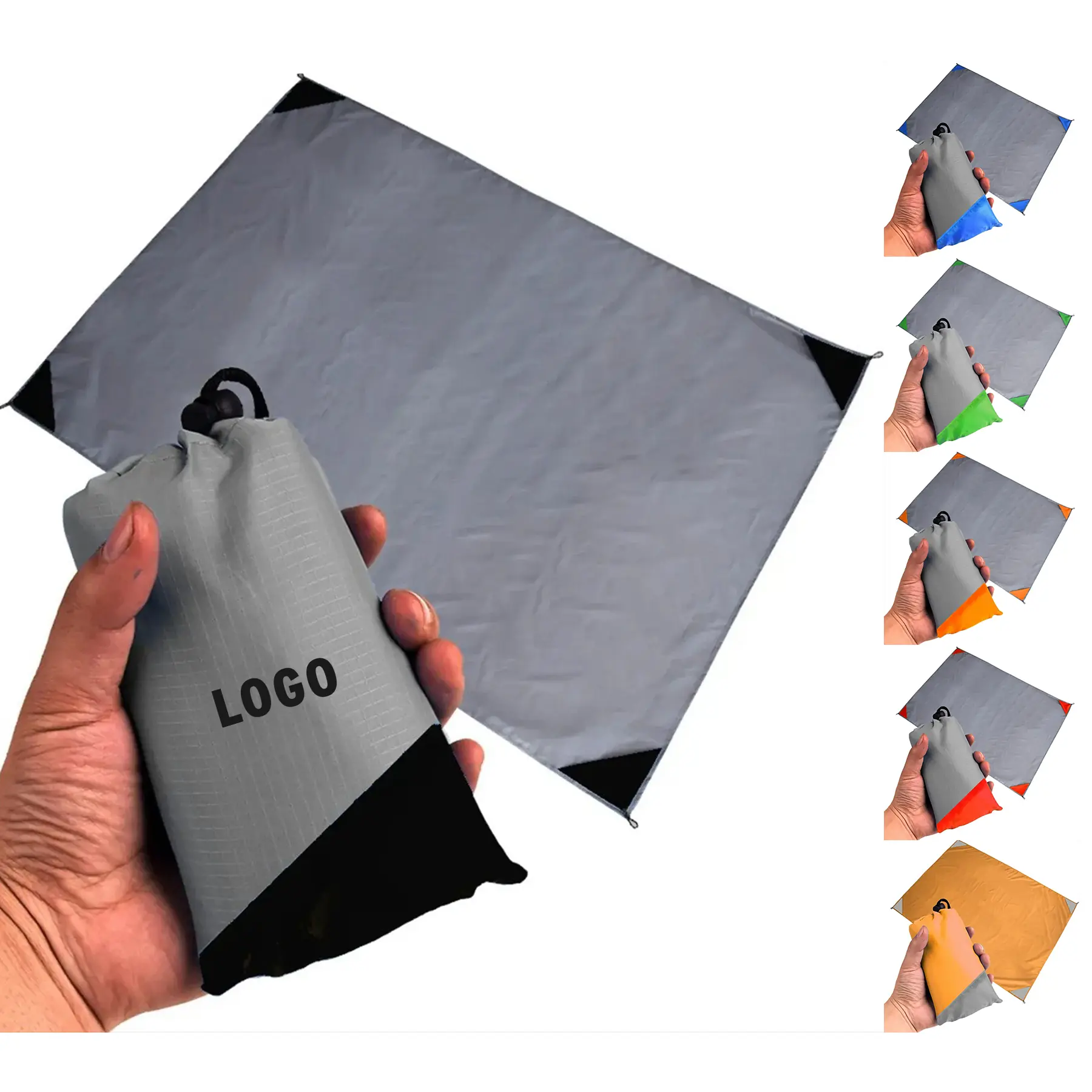 Compact Waterproof Sandproof Beach Mat Outdoor Picnic Blanket 2