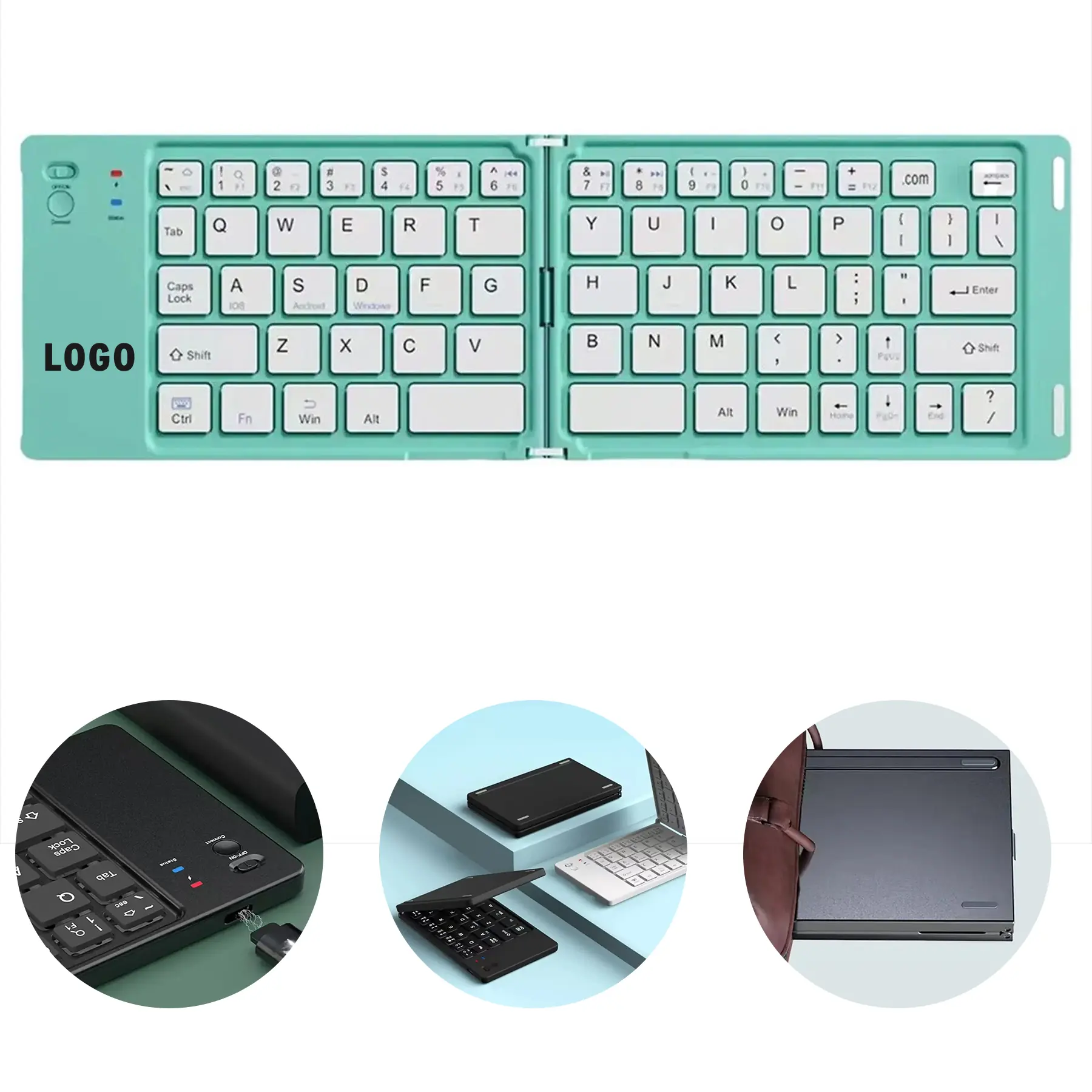 Portable Folding Bluetooth Keyboard for Mobile Productivity 2