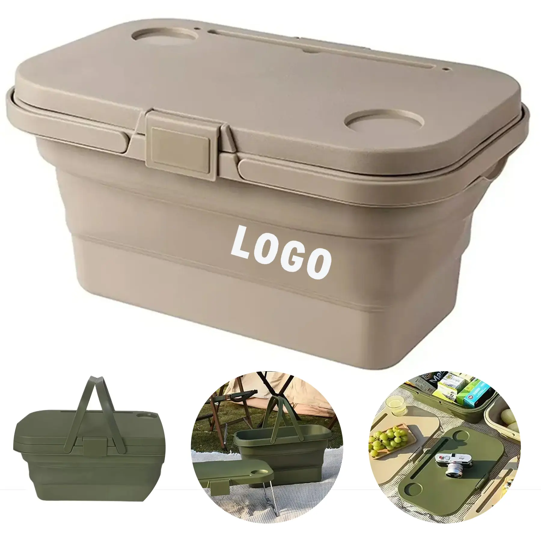 18L Foldable Outdoor Camping Picnic Multi Function Bin 2