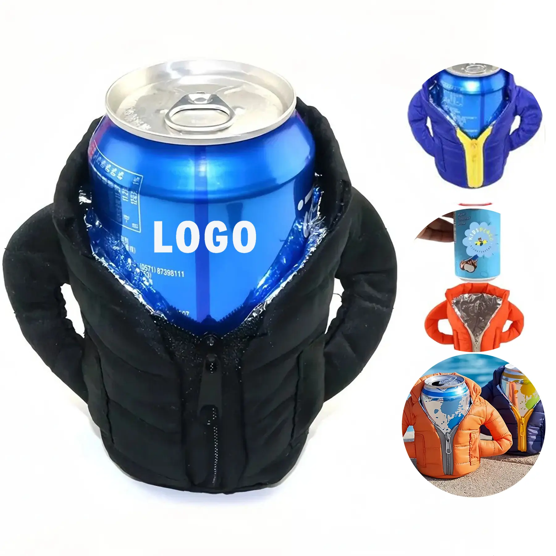 Custom Insulated Cotton Can Cooler Sleeve for Beverage 2