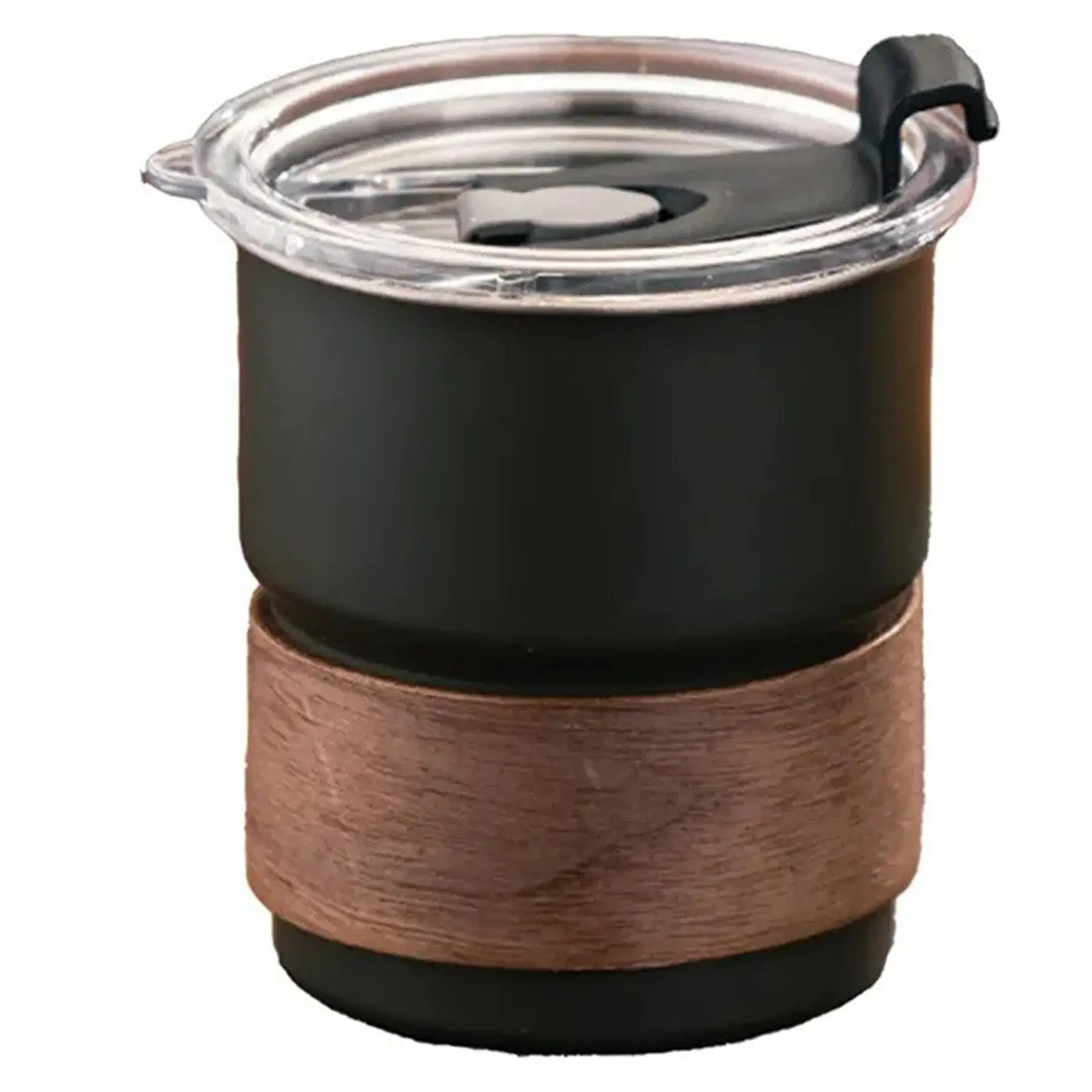 Double Wall Stainless Steel Insulated Camping Cup 10 oz Outdoor Tumbler Foldable Handle