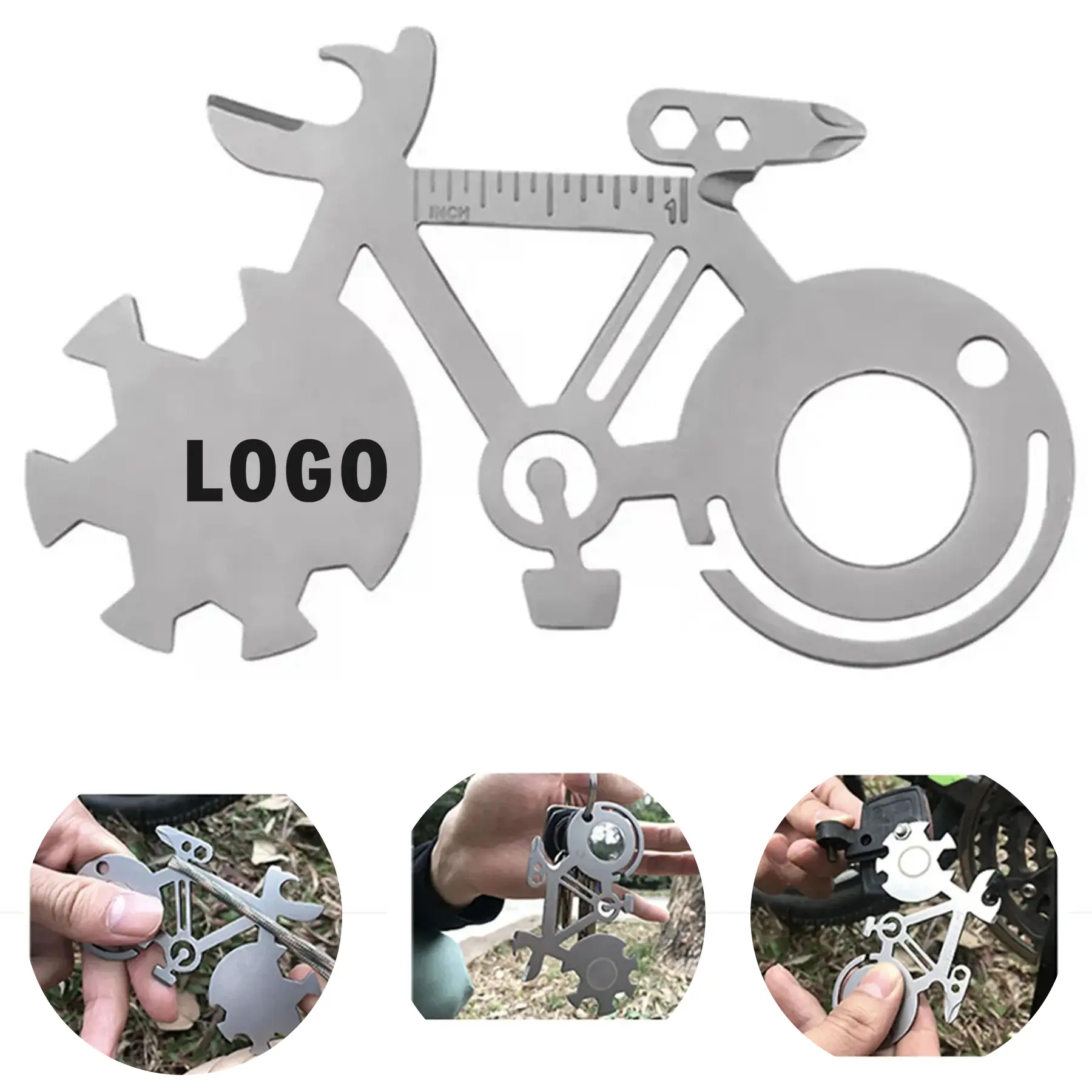 Compact Mini Stainless Steel Multi Tool Card Cycling EDC 2
