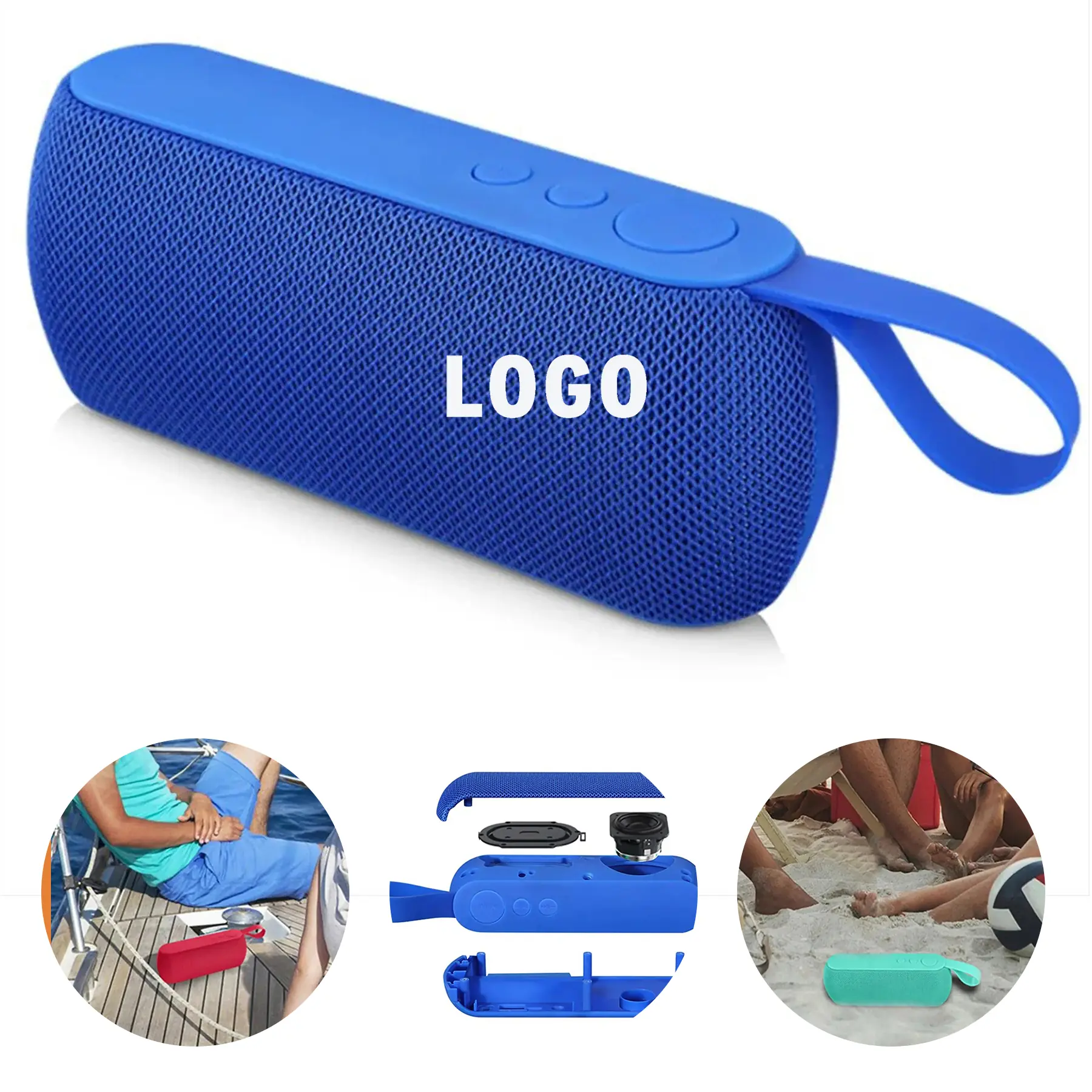 Portable Bluetooth Speaker Strong Bass Carry Strap 2