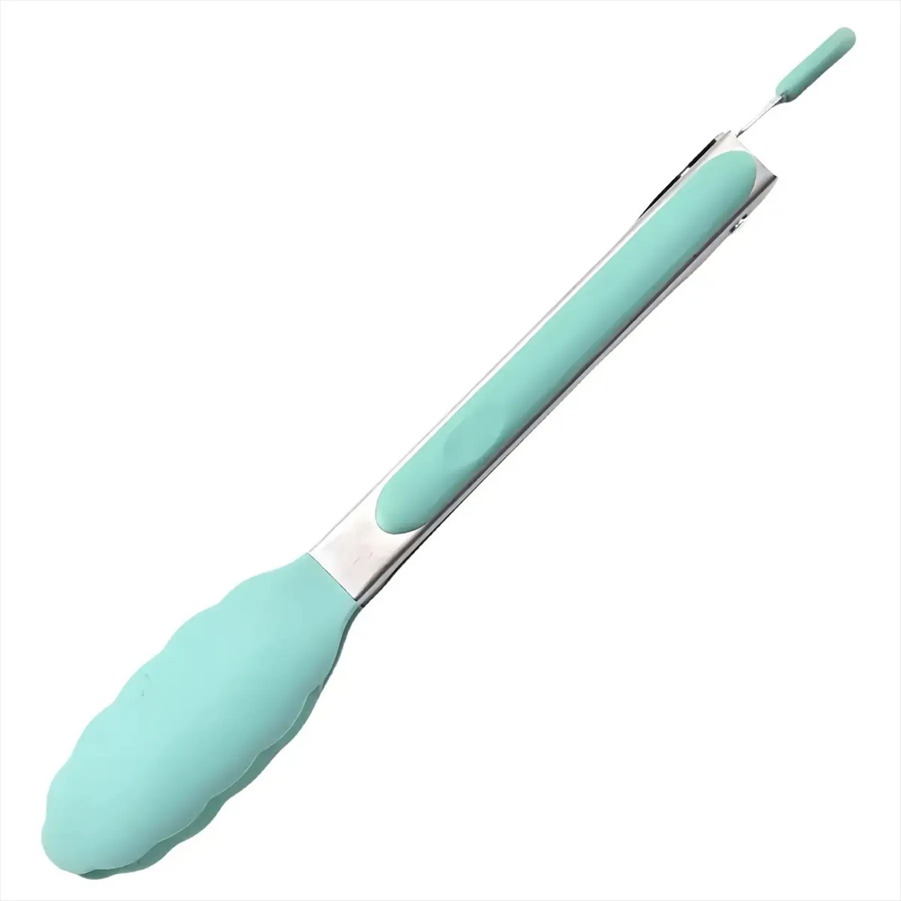 Personalized Silicone Kitchen Tongs Nonslip Heat Resistant Stainless Steel