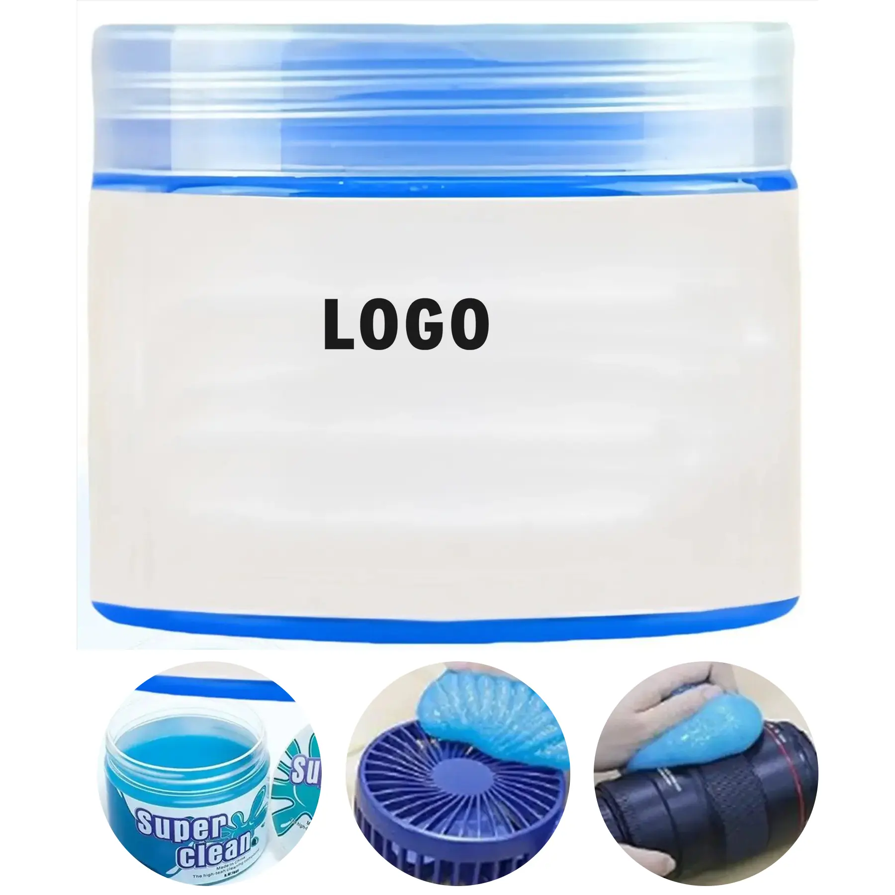 Scented Reusable Gel Car Cleaner Non Toxic Dust Removal Air Vents Cup Holders 2