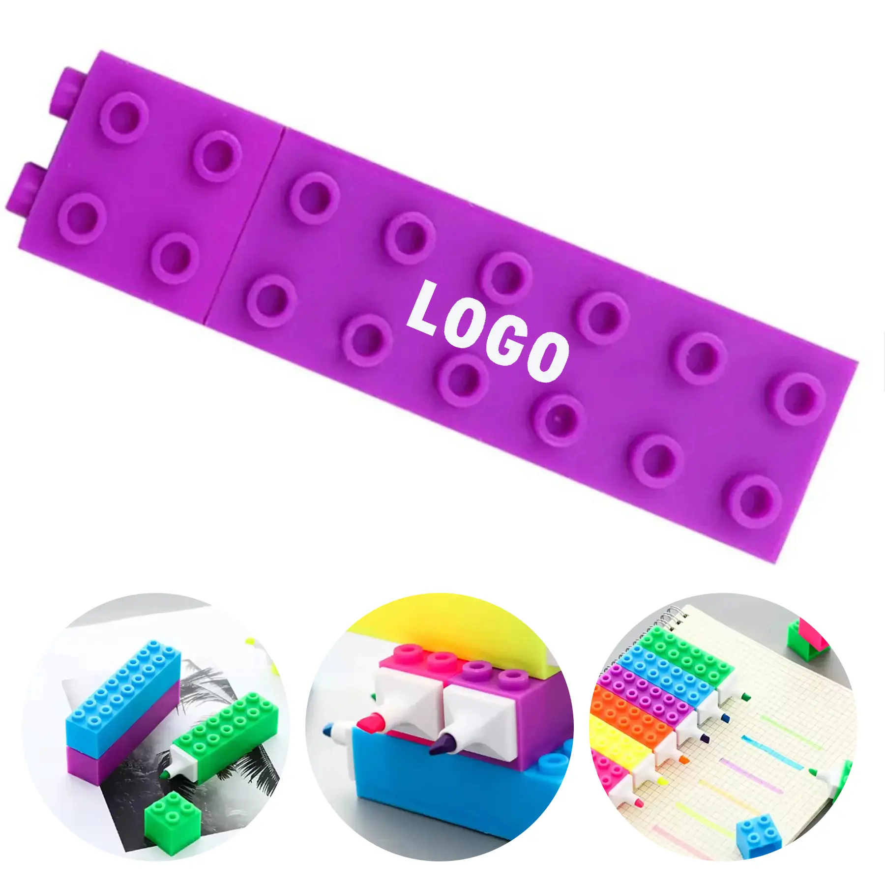 Stackable Modular Highlighters School Office Promotional Gifts 2