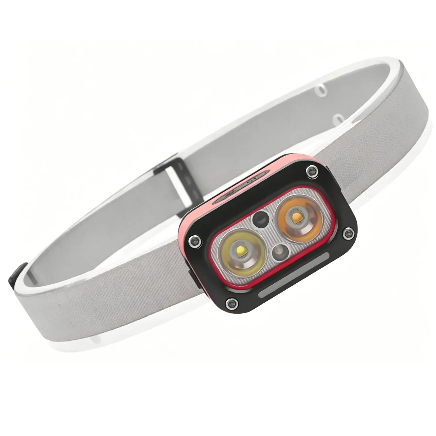Dual Beam LED Headlamp with Red Light Night Vision for Camping Running DIY