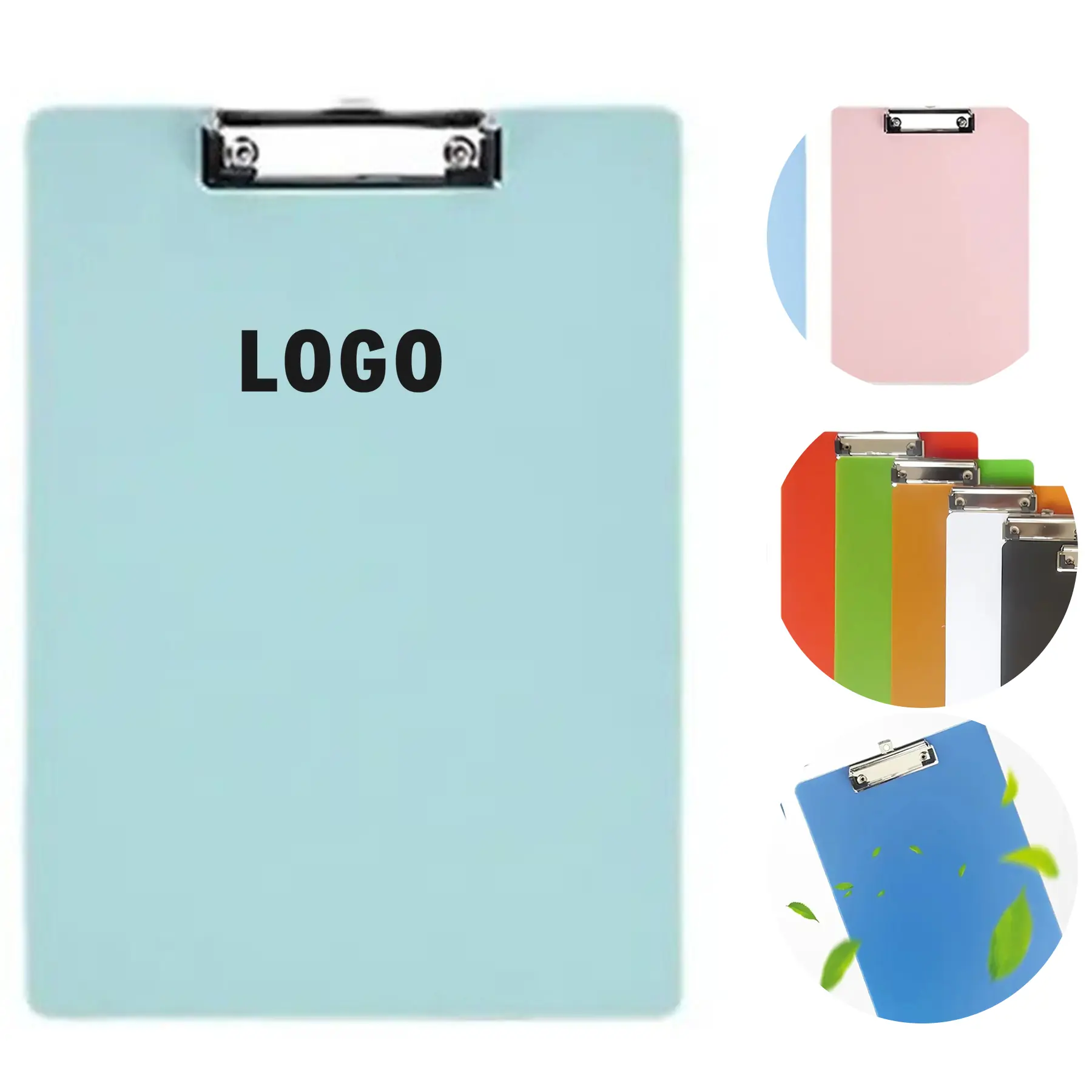 Plastic Clipboard Metal Clip Writing Board, Lightweight Durable Office School Supplies 2