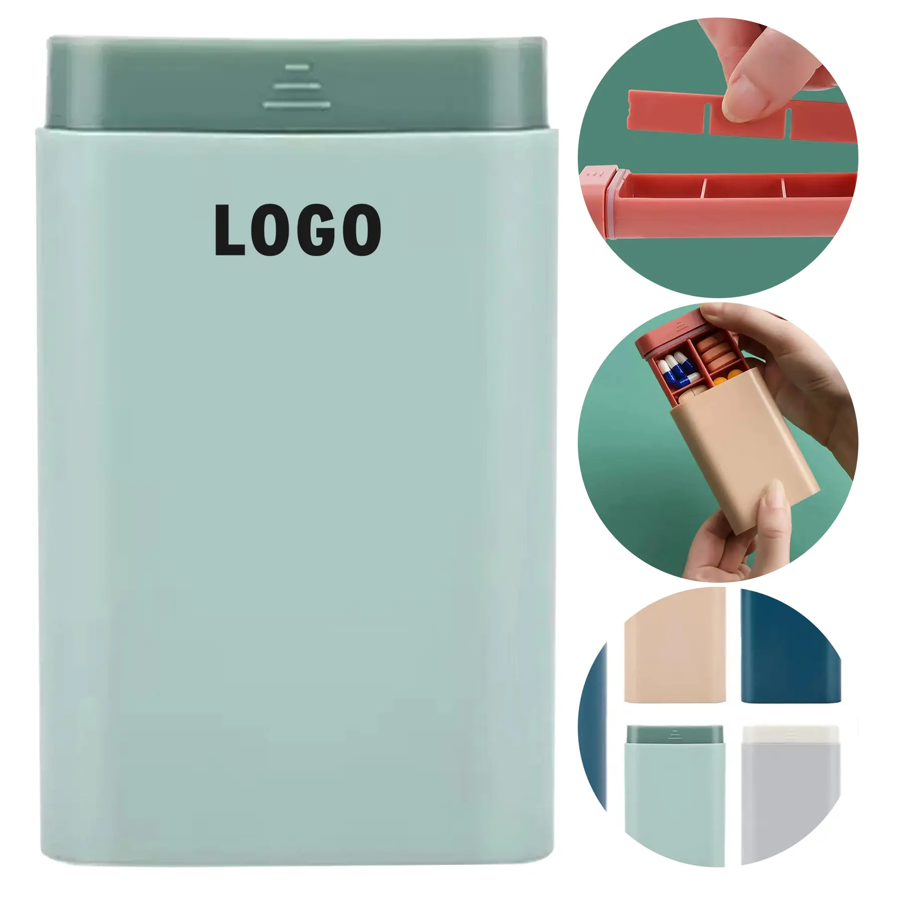 Compact Pill Storage Organizer for Daily Use 2