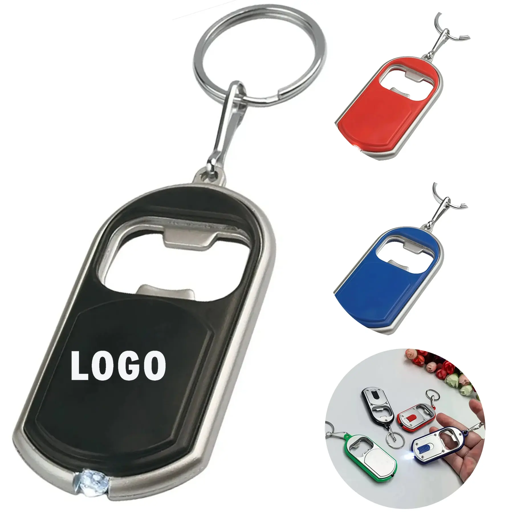 Compact LED Keychain Bottle Opener Outdoor Use 2