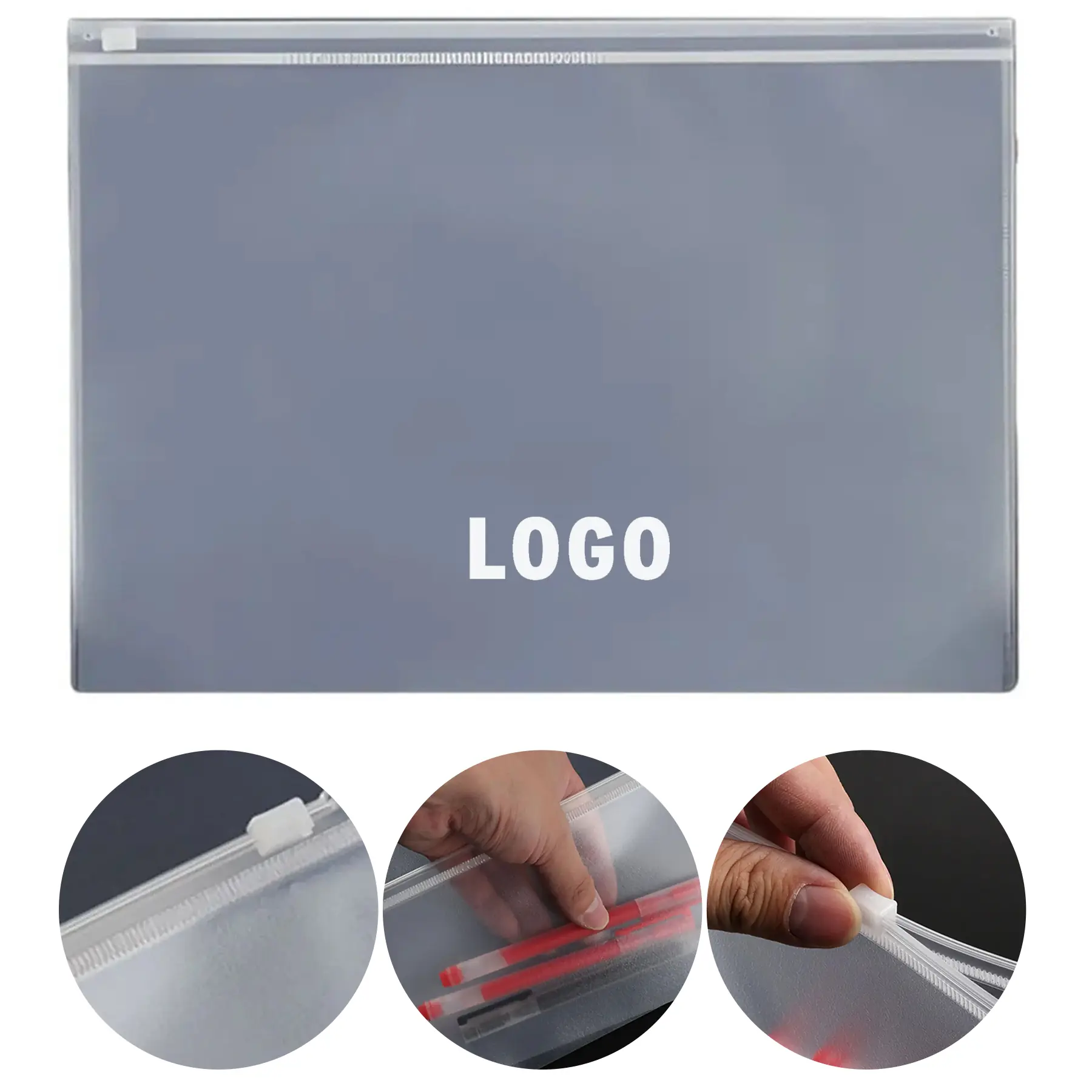 Waterproof Zippered Document Organizer Pouch Office Filing 2