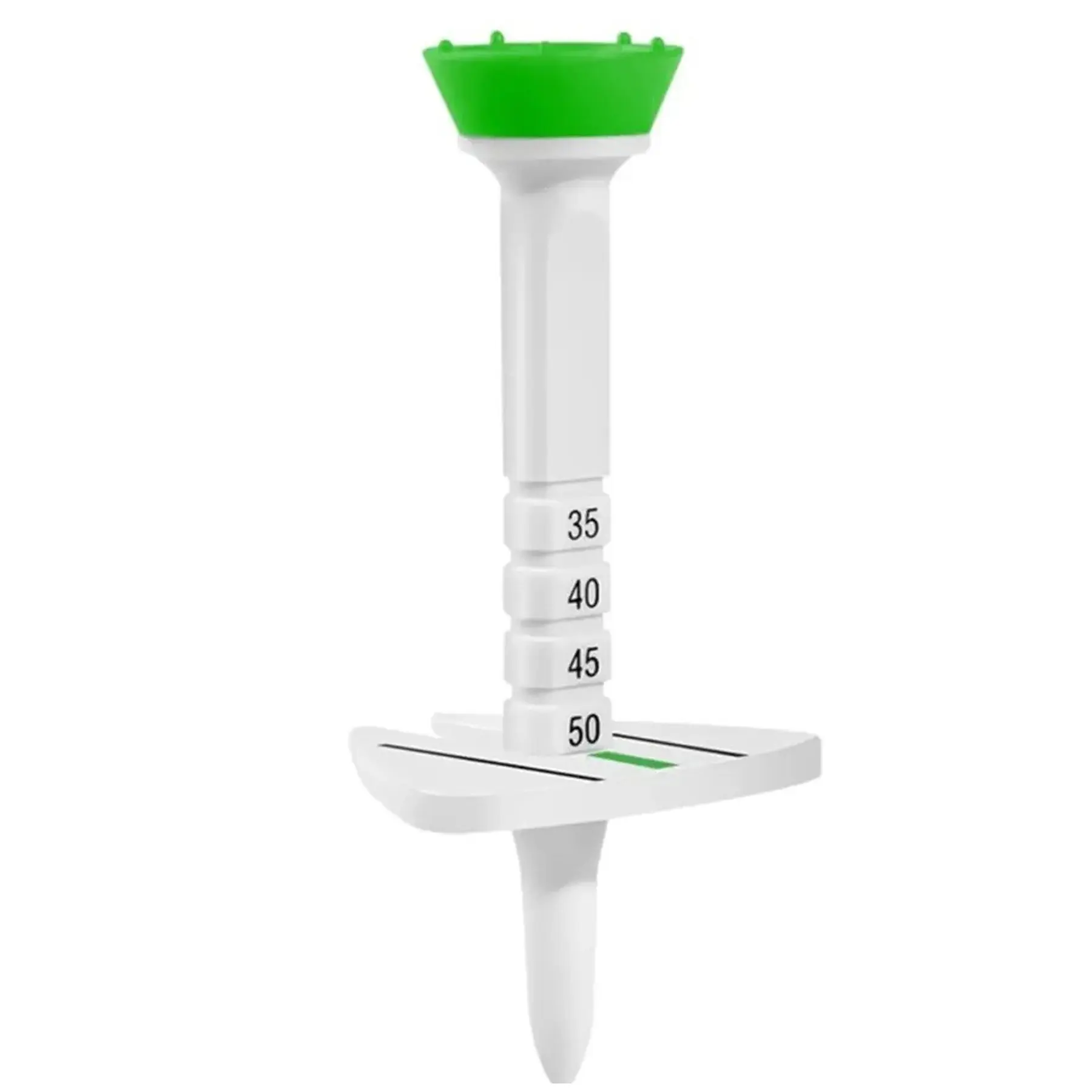 Precision Adjustable Golf Tee with Alignment Guide