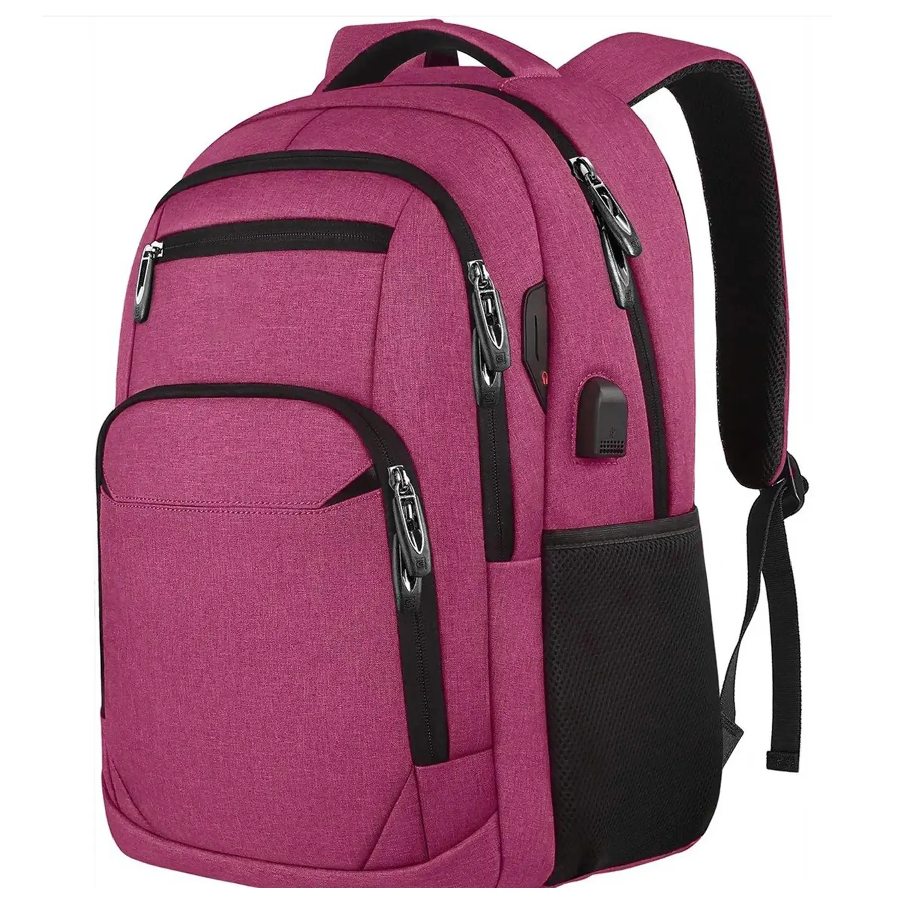 Water Resistant Business Travel Laptop Backpack USB Charging