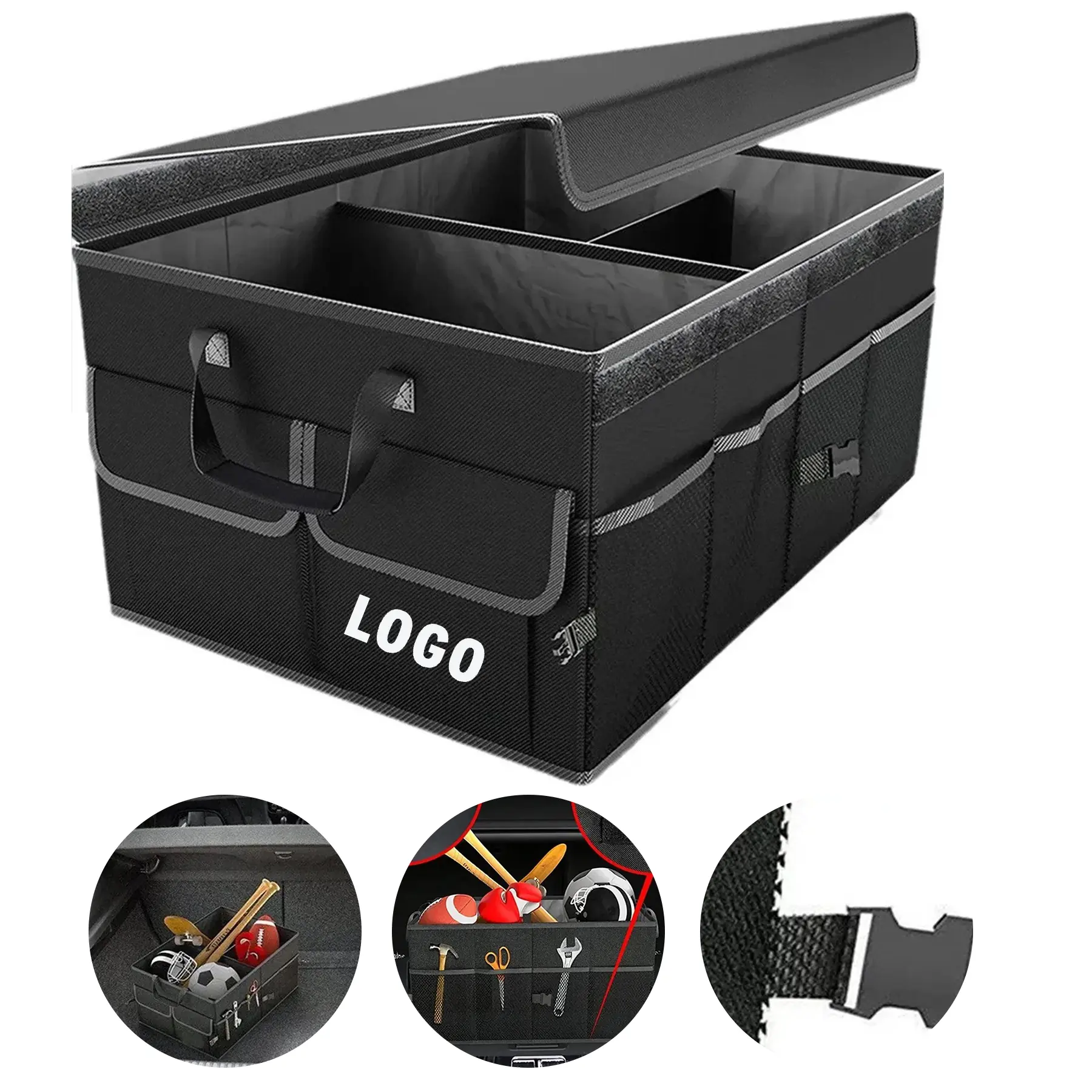 Heavy Duty SUV Truck Car Trunk Organizer Extra Large Storage 2
