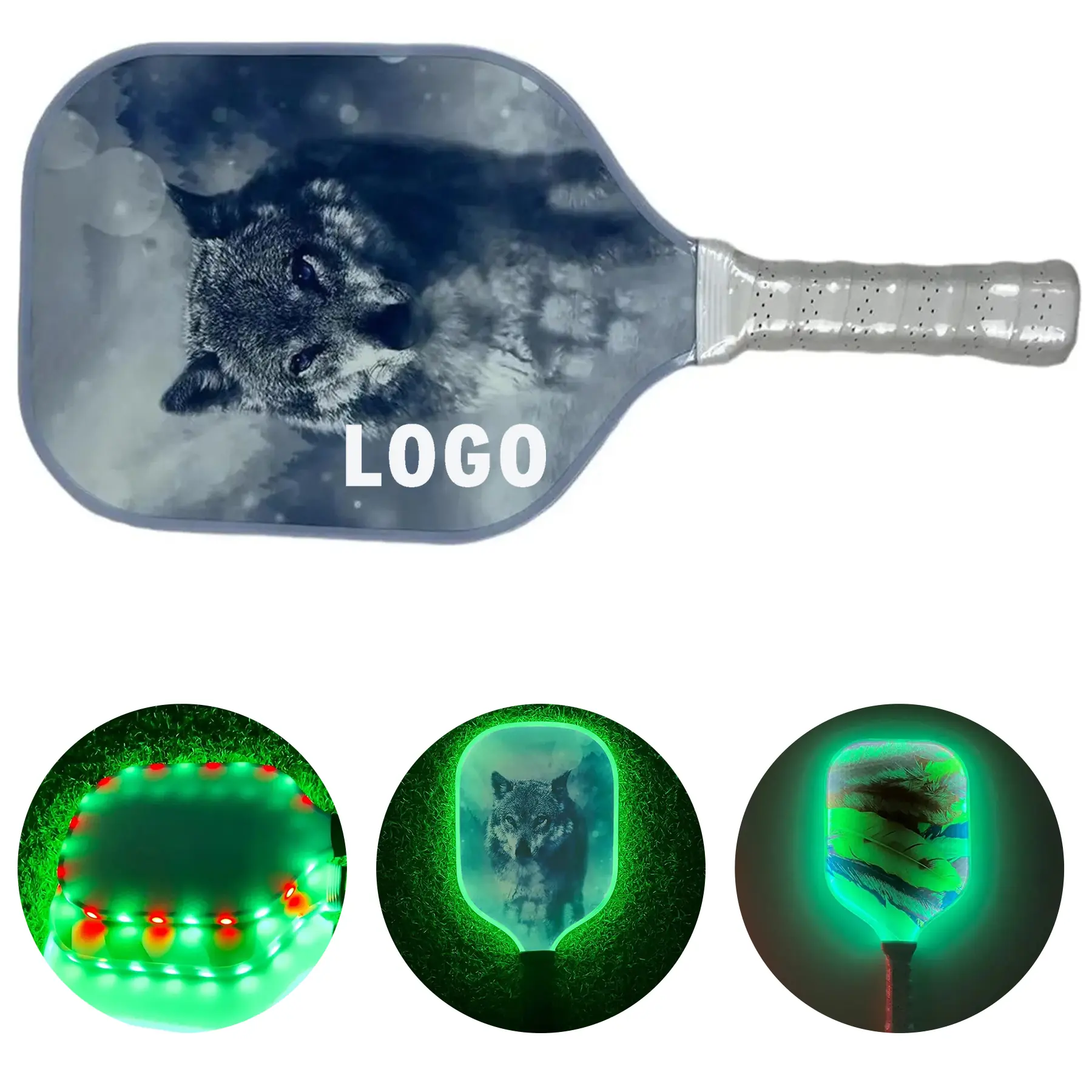 Glow Pickleball Paddle LED Night Custom 2