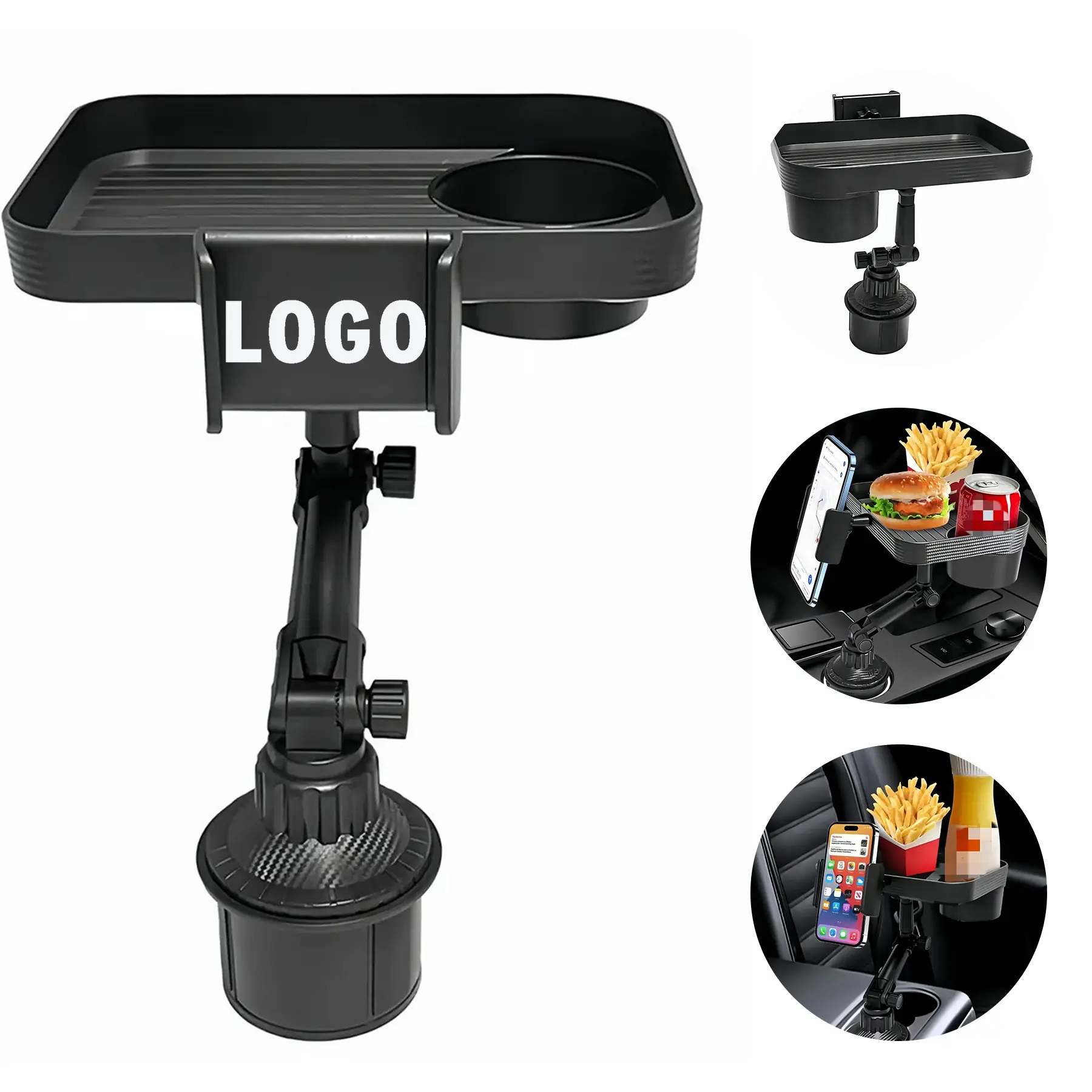 Multi Function Car Cup Tray Phone Cradle Vehicle Organizer 2
