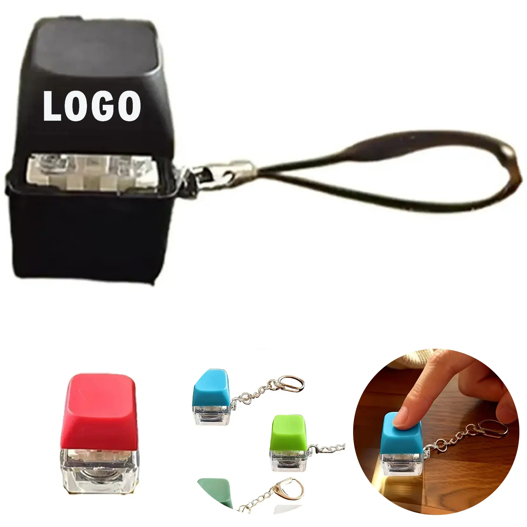 Click Key Fidget Keychain Stress Relief Gadget 2