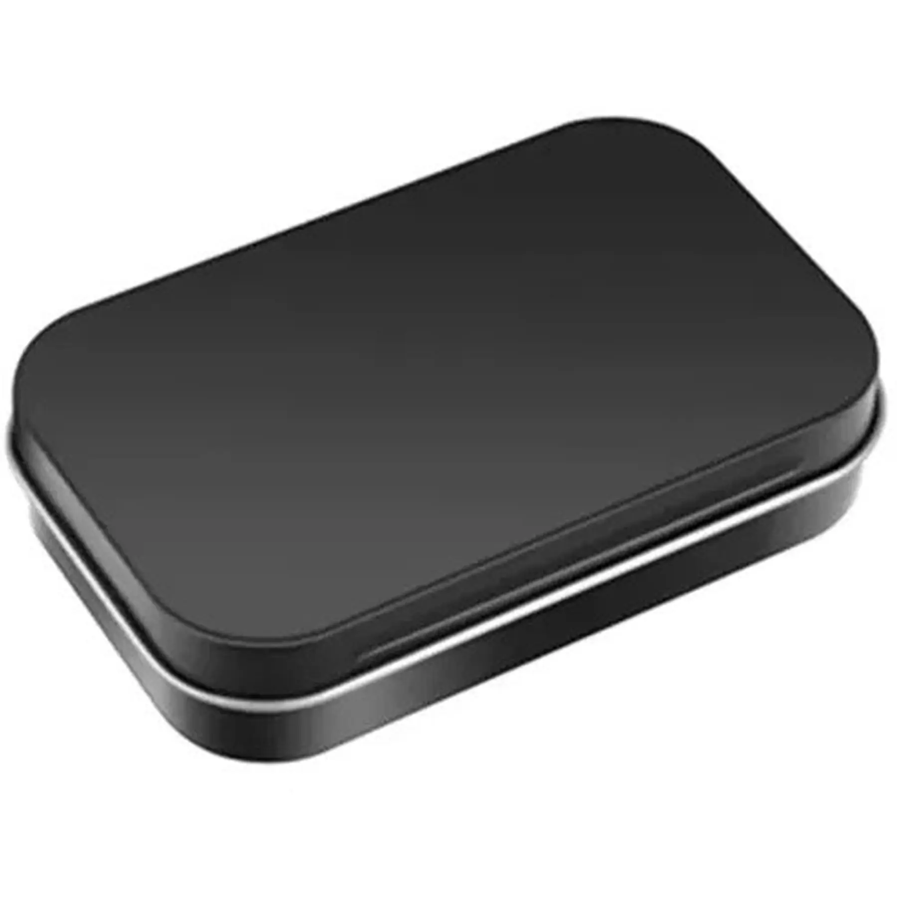 Small Metal Hinged Tin Boxes For Travel Storage