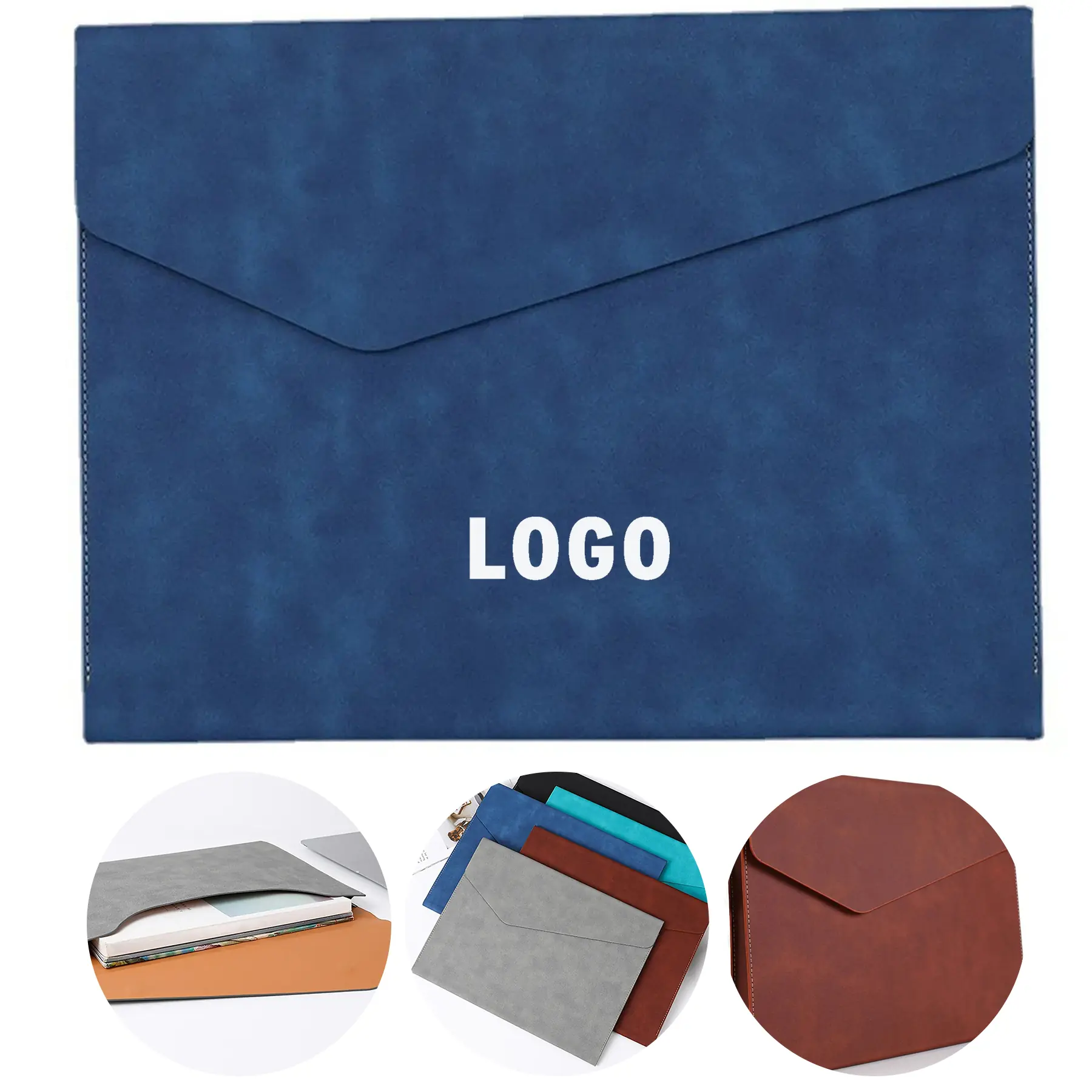 Executive PU Leather Portfolio Organizer for Business Documents and Files 2
