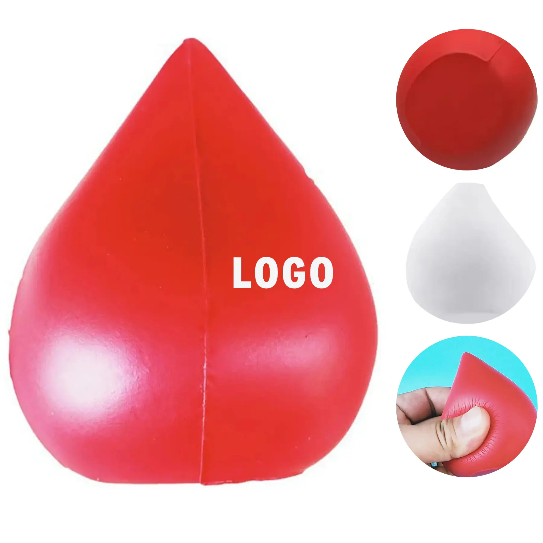 Tear Drop PU Foam Stress Relief Squeeze Ball 2