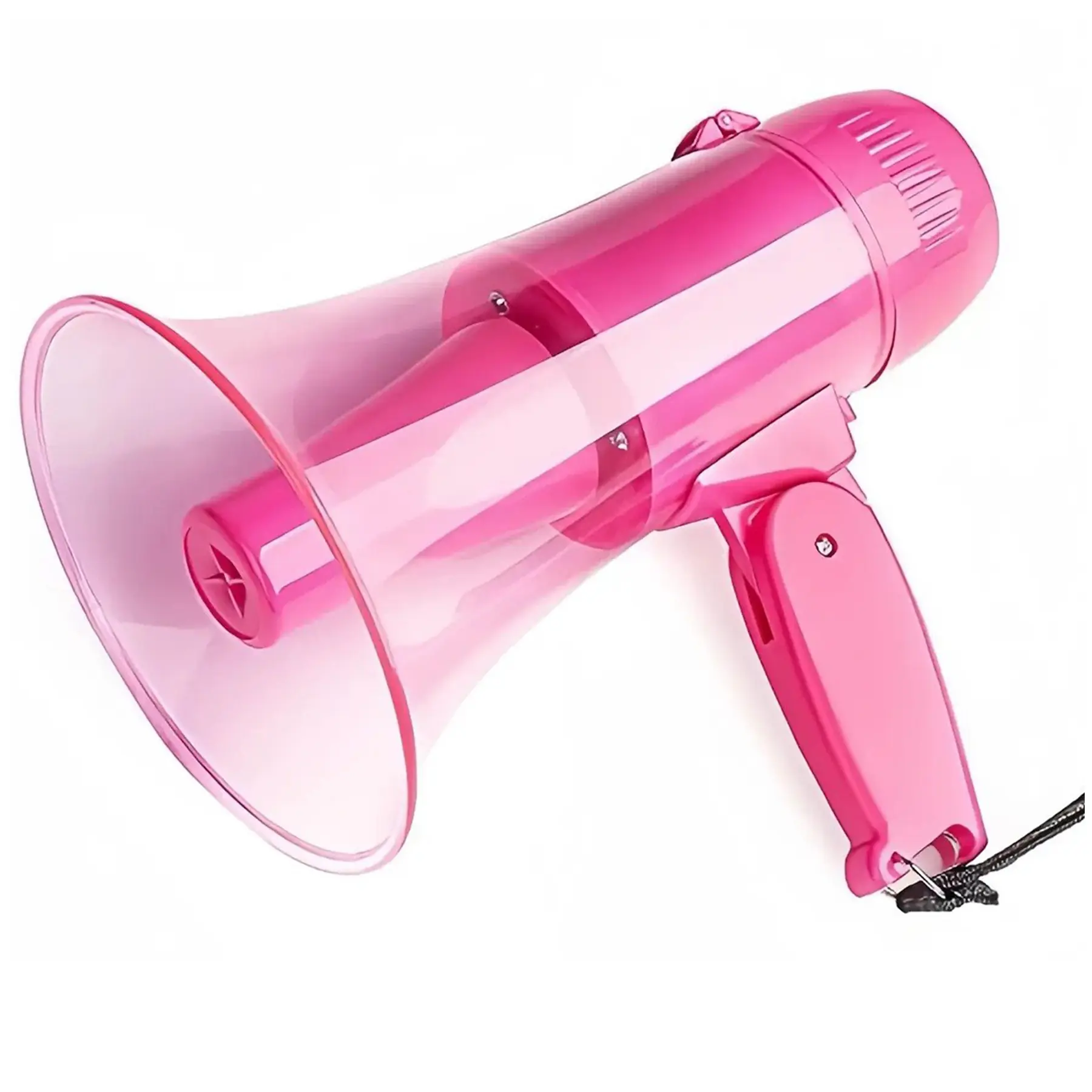 Portable 25W Megaphone Speaker Transparent Color Voice Amplifier Cheerleading Emergency