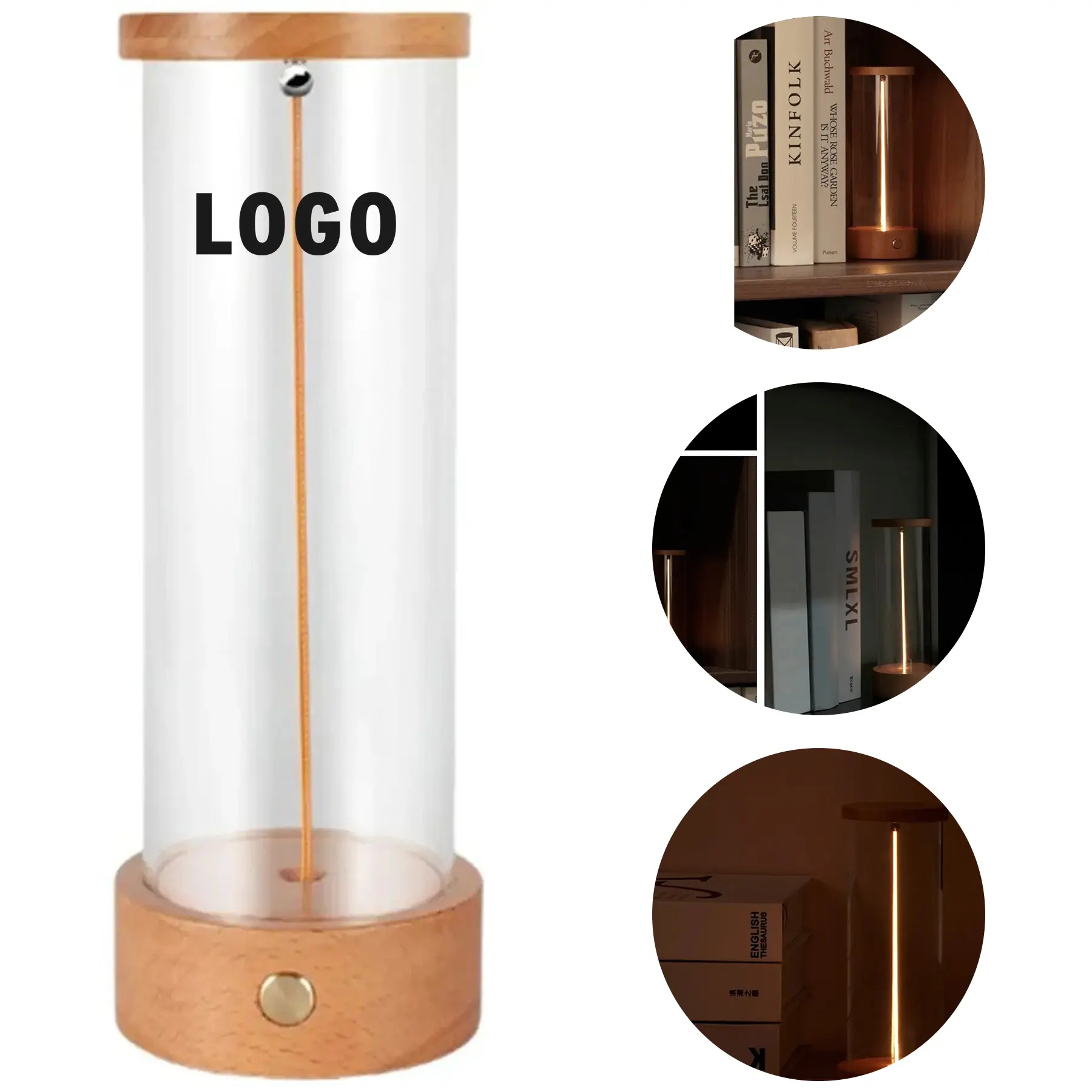 Portable Rechargeable Magnetic LED Lamp with Touch Control - Warm Light Modes for Bedroom Camping 2